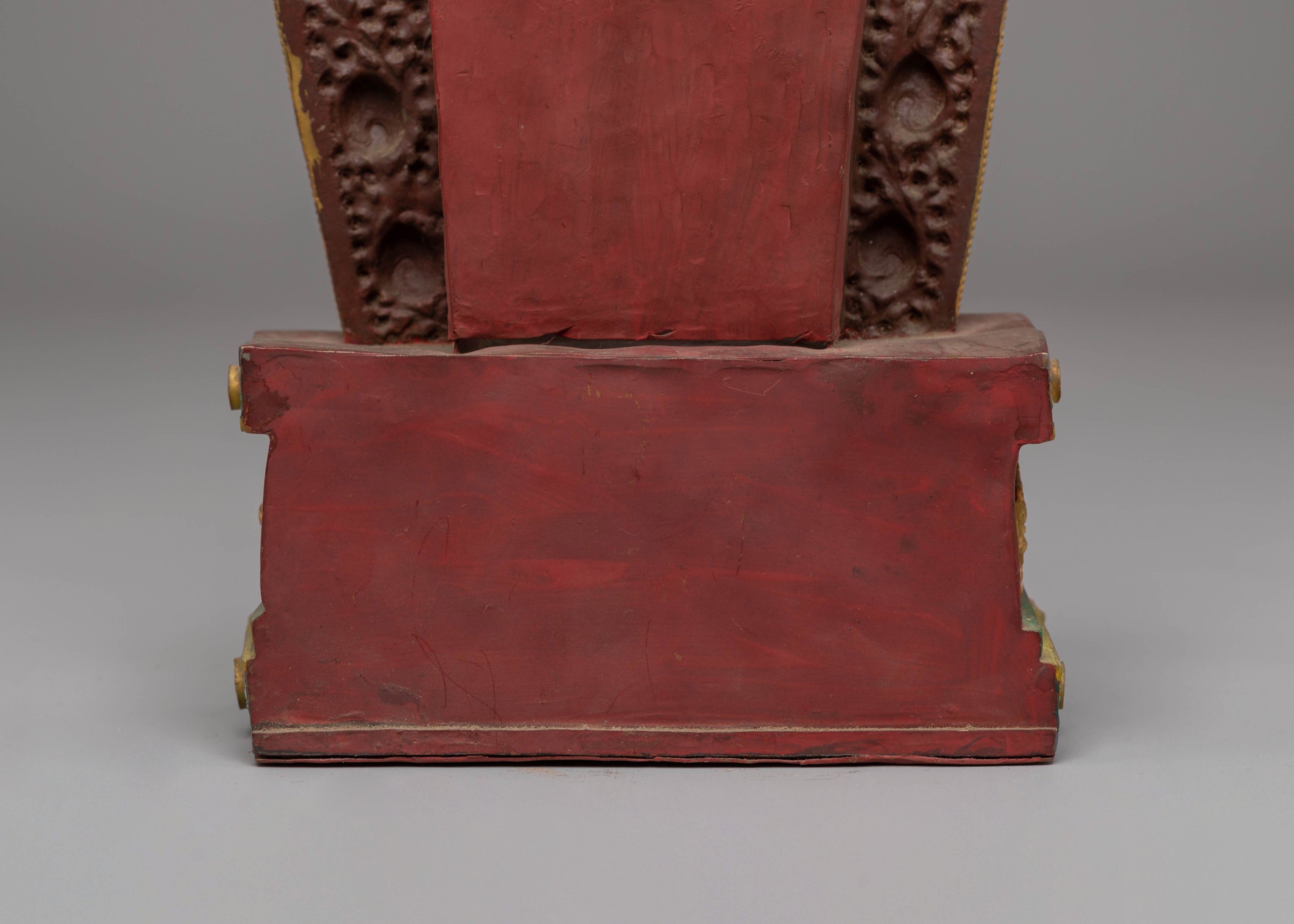 Buddhist Copper Torana | Traditional Throne for Statue