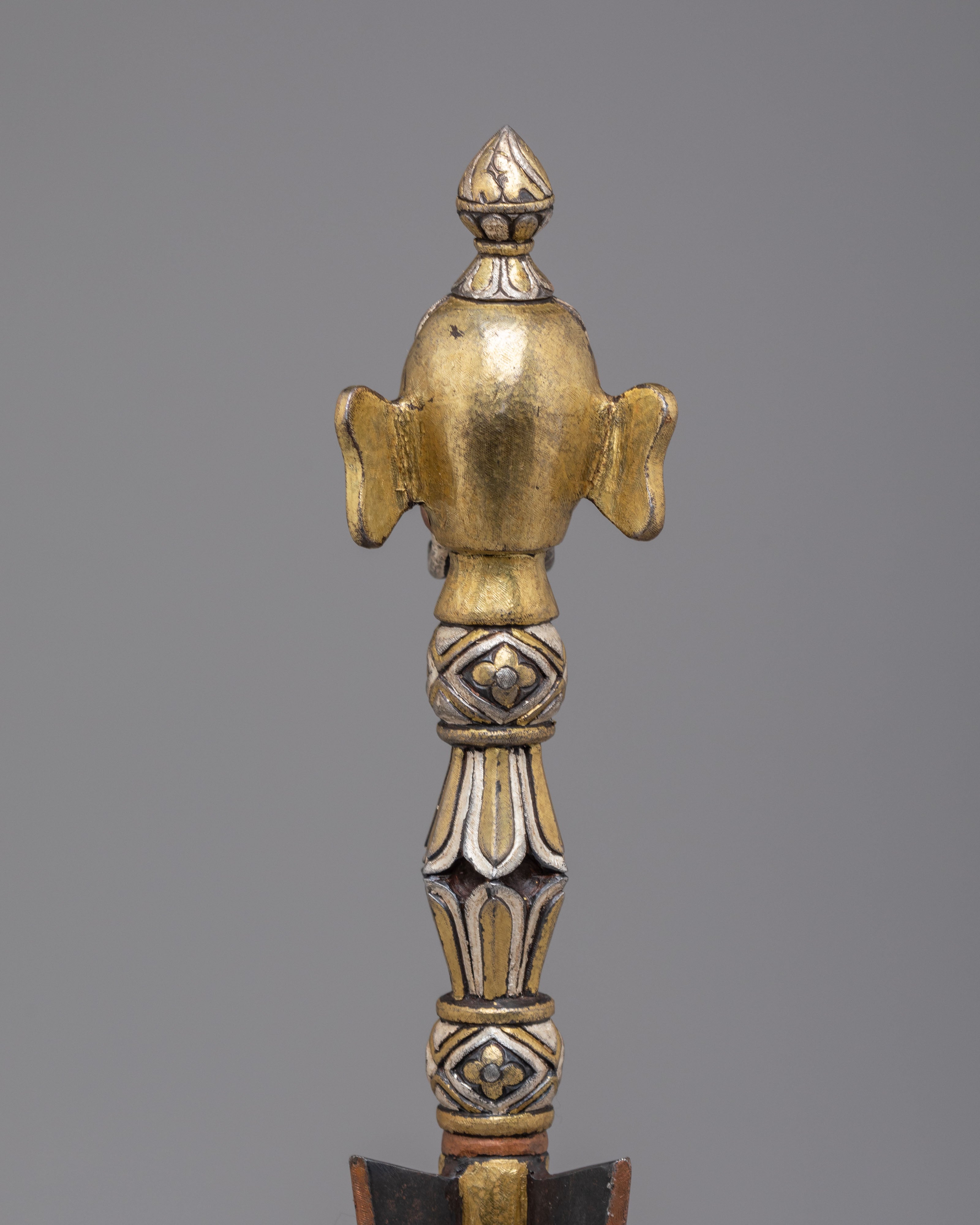 Phurba Ritual Dagger with Elephant Motif | A Sacred Tibetan Dagger