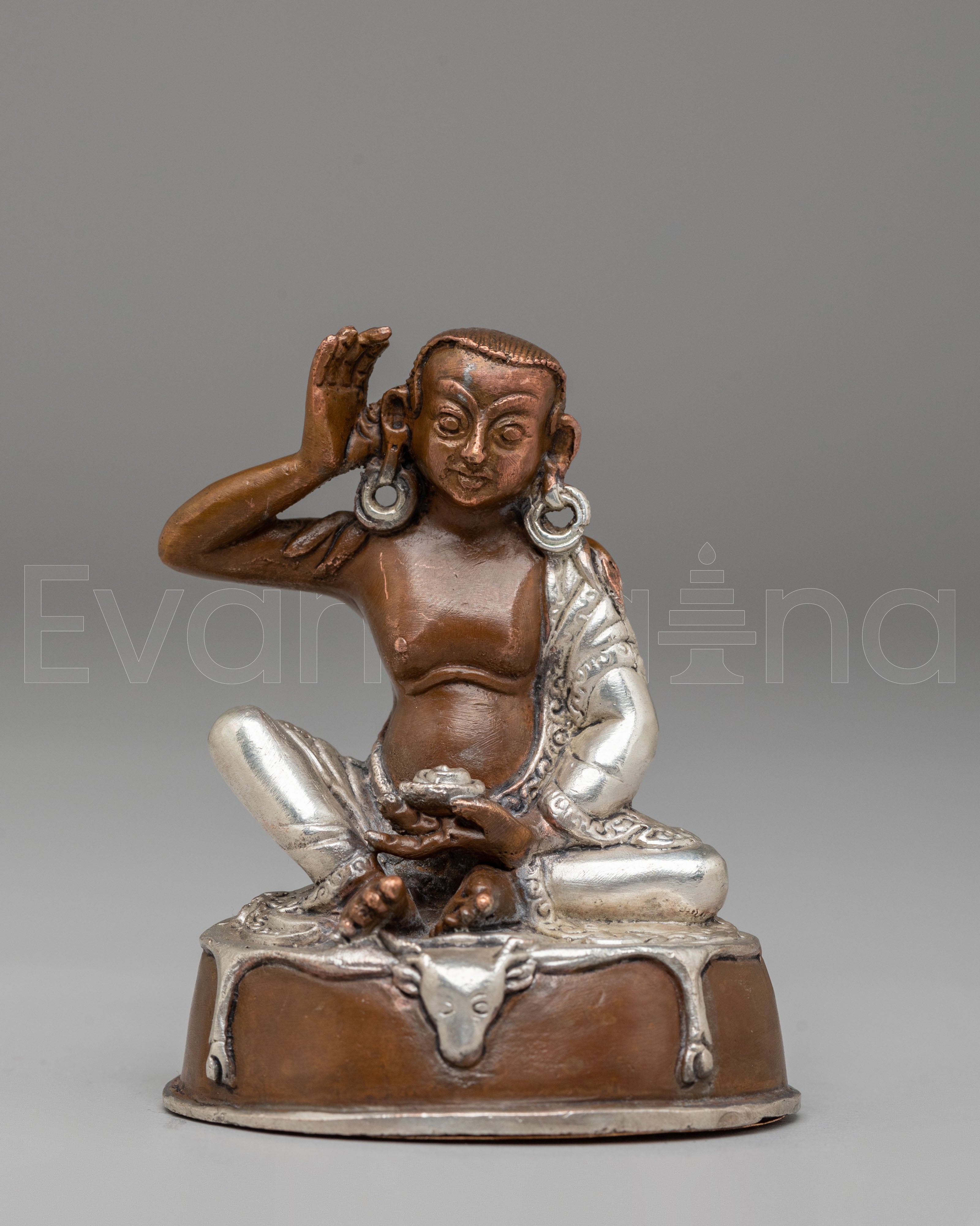 Handcrafted Milarepa Statue | Sacred Tibetan Art for Altar & Meditation