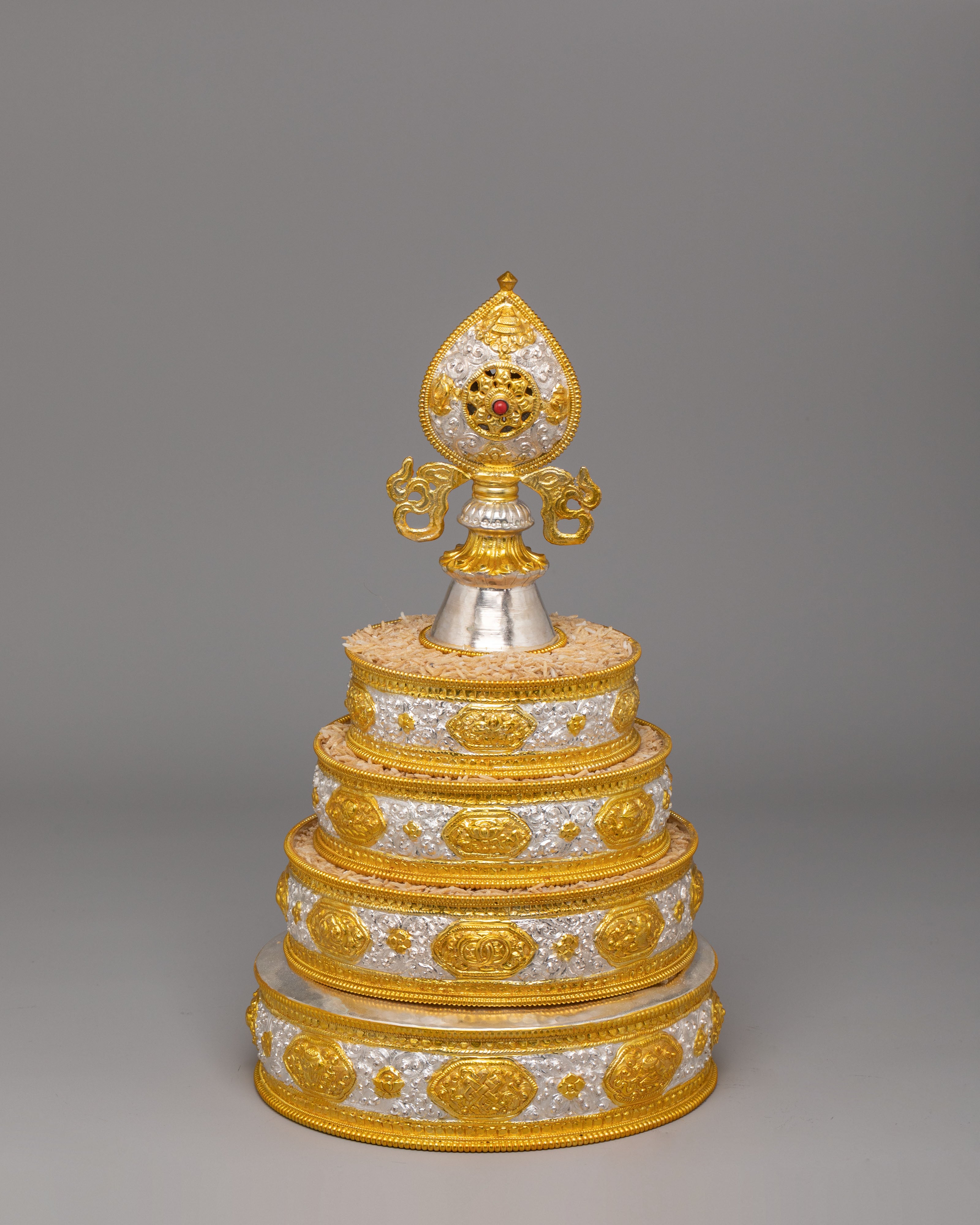 Tibetan Ritual Mandala Offering | Sacred Altar Decor