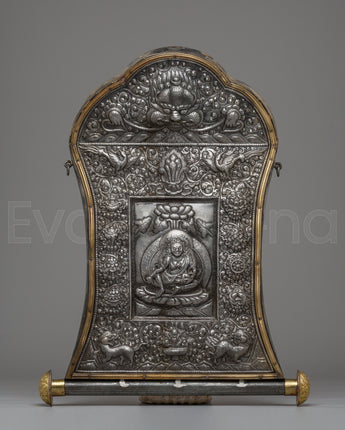 Tibetan Dzambhala Metal Thangka
