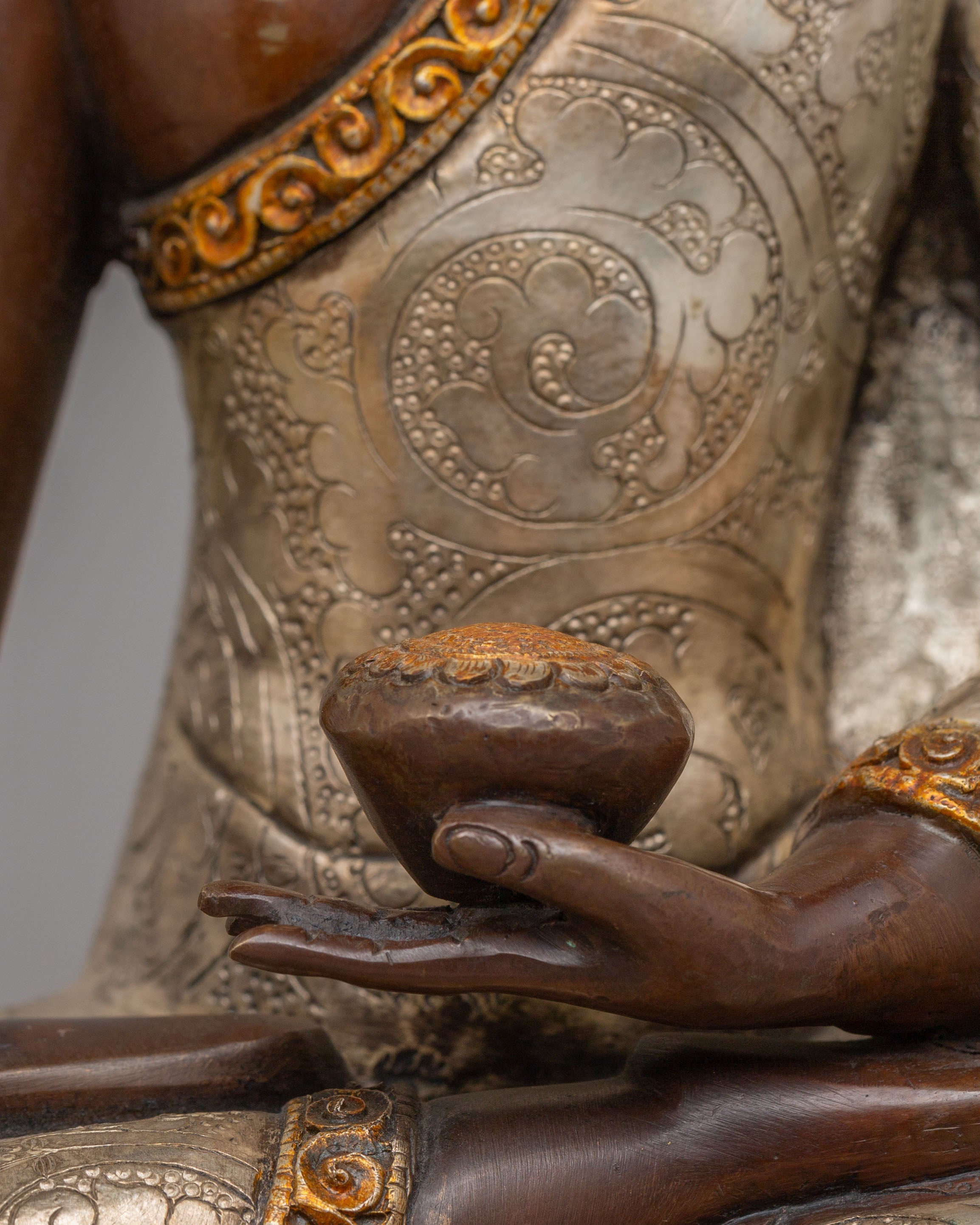 Handcrafted Traditional Shakyamuni Buddha Sculpture | Buddhist Altar Decor