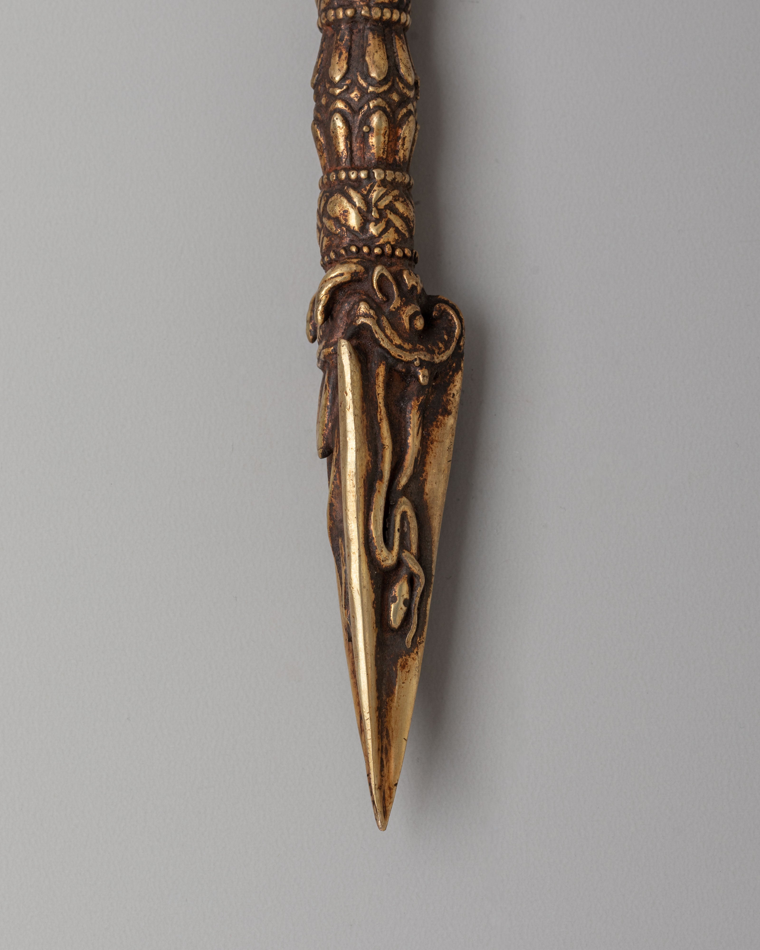 Sacred Buddhist Ritual Dagger | Phurba for Spiritual Practices
