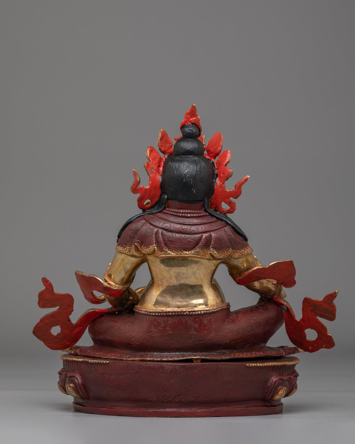 Dzambhala Statue For Home Shrine | Tibetan Wealth Deity Figurine