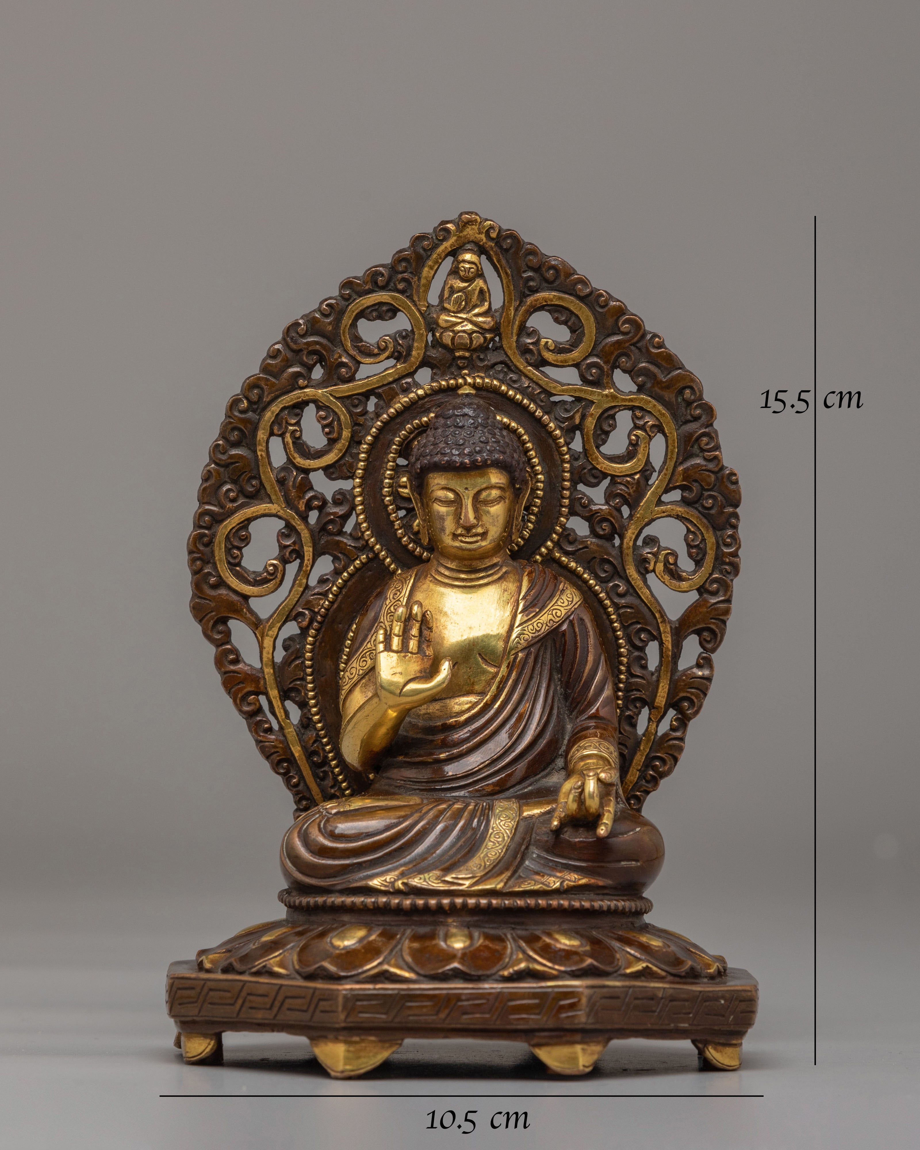 Buddha on Throne Statue | Handmade Decorative Artwork