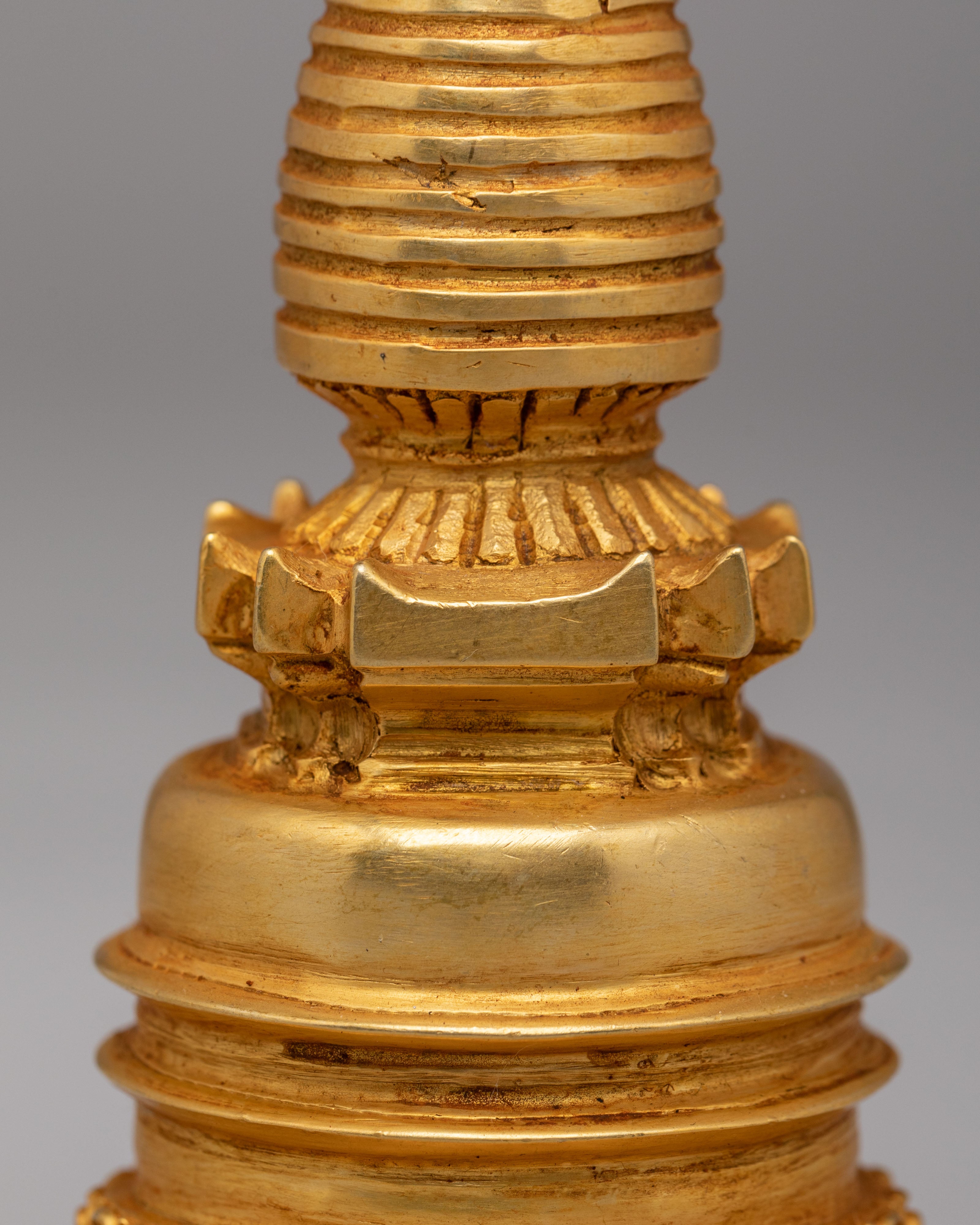 Kadampa Stupa Dharma Sacred Symbol | Copper Stupa for Spiritual Practice