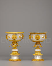 Traditional Ritual Butter Lamp Set