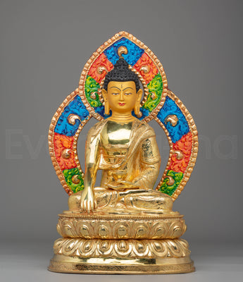 Handmade Golden Shakyamuni Buddha Statue