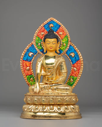 Handmade Golden Shakyamuni Buddha Statue