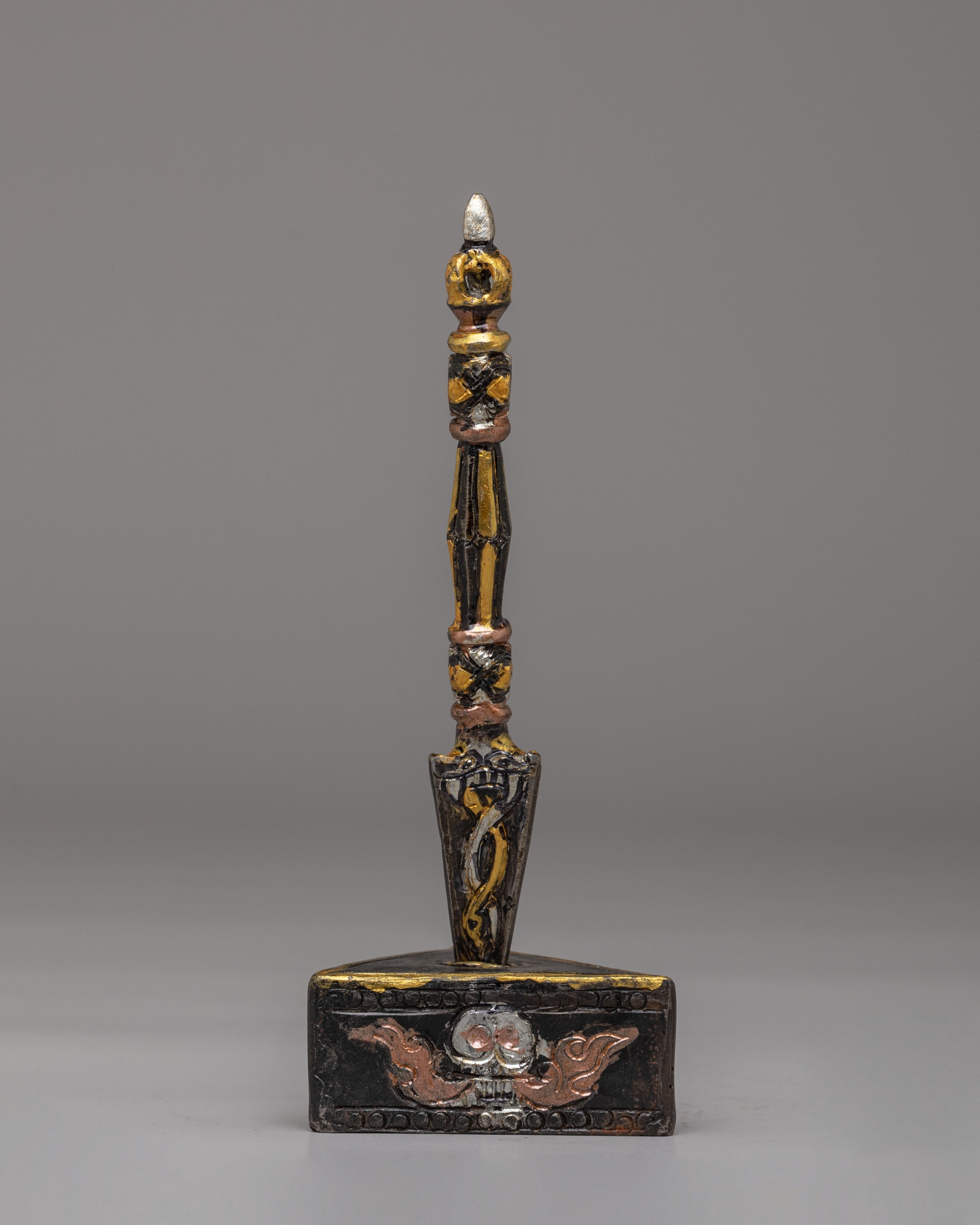 Tantric Buddhist Phurba Knife | Handcrafted Ritual Dagger for Tantric Practices