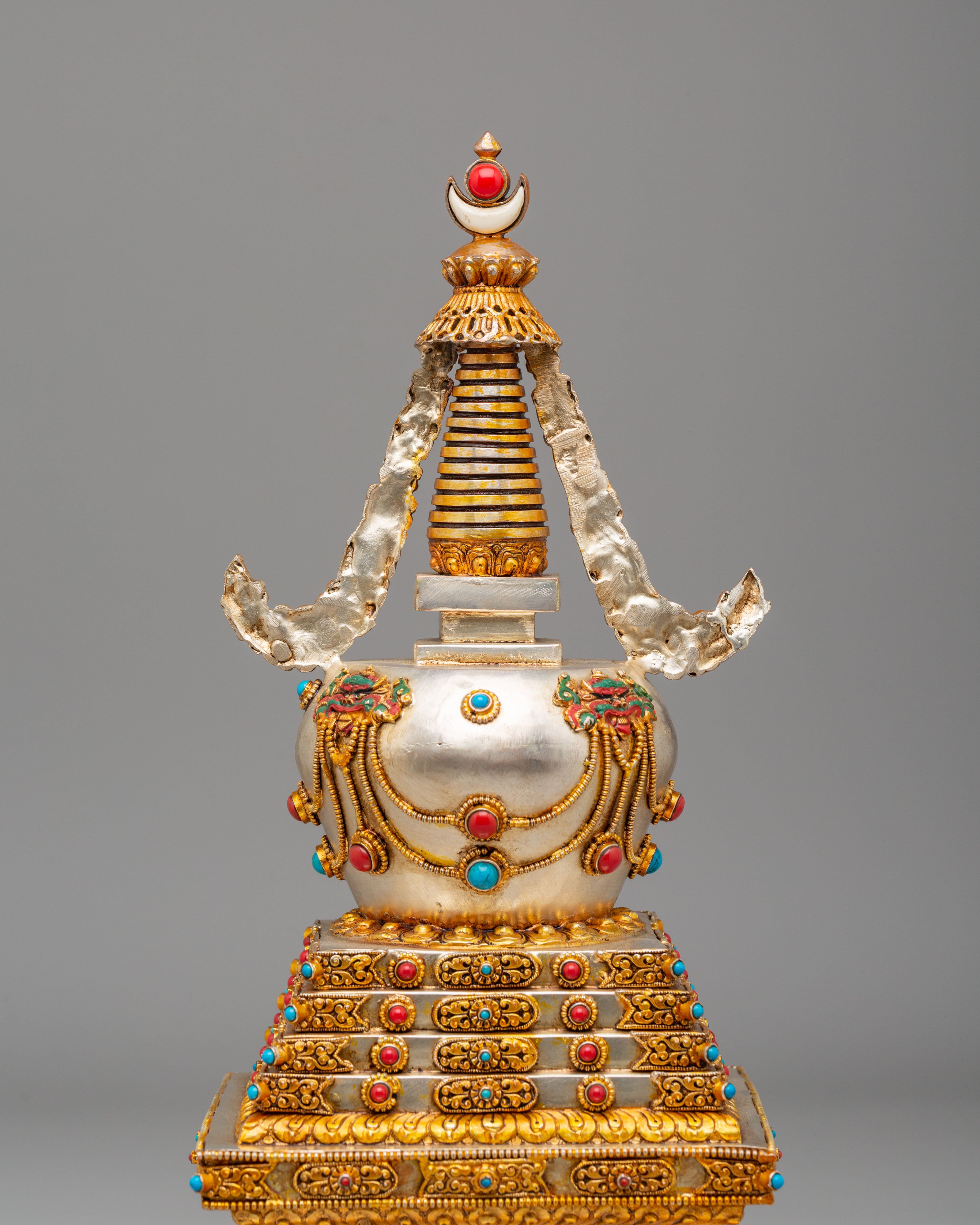 Handcrafted Enlightenment Chorten | Spiritual Stupa for Meditation