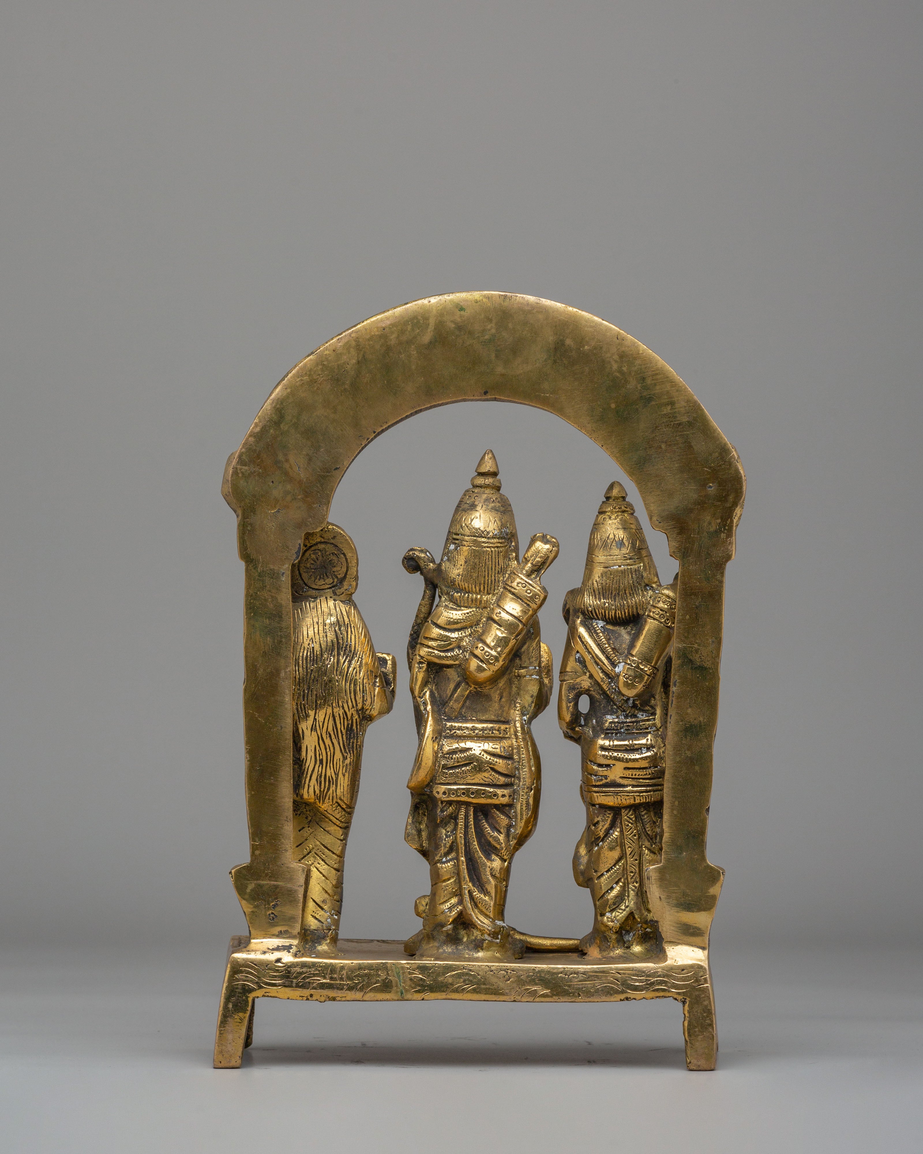 Handmade Divine Ram Darbar Sculpture | Brass Statue for Spiritual Home Decor