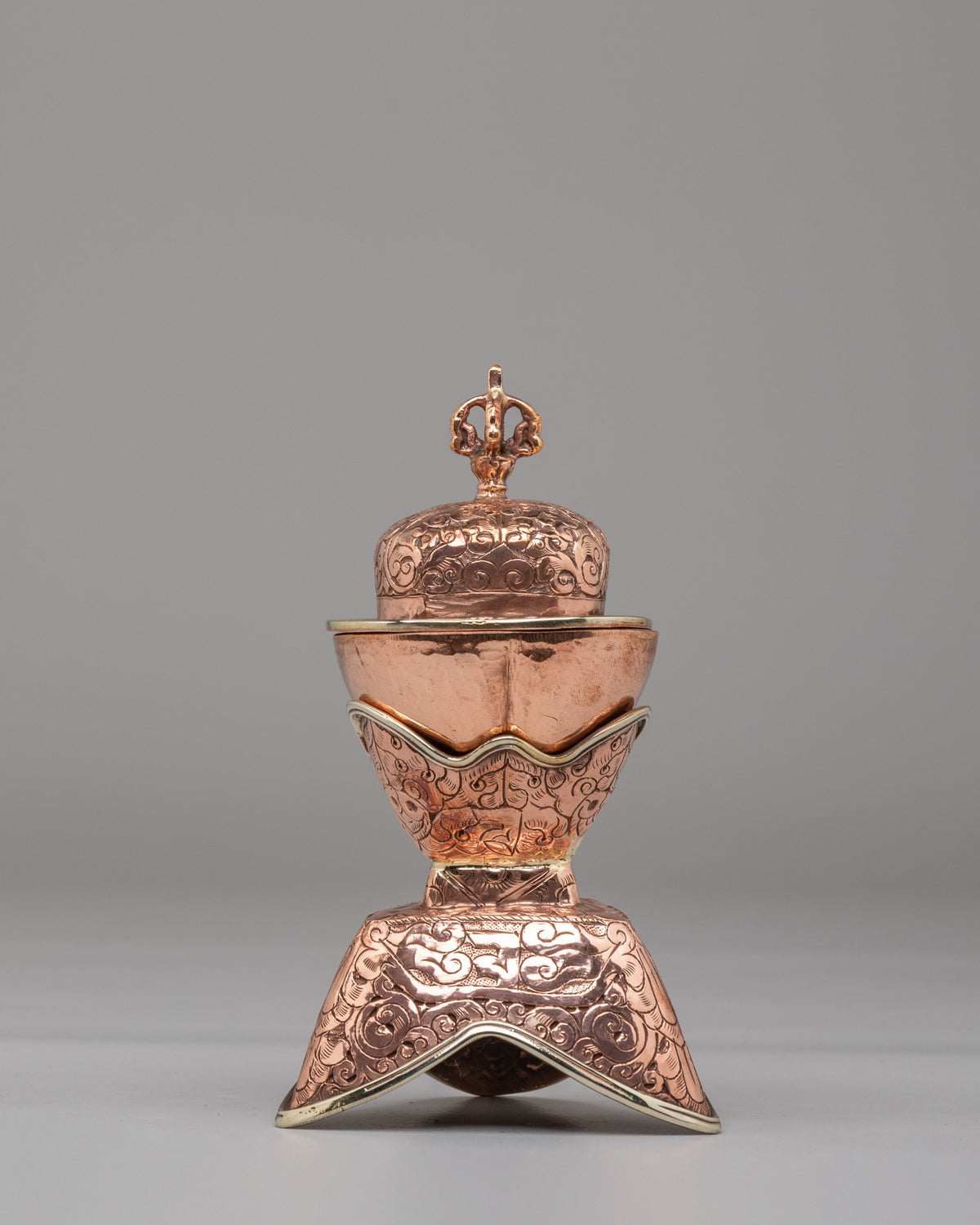 Ceremonial Kapala Set | Traditional Buddhist Ritual Vessels