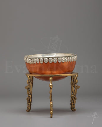 Handmade Kapala Ritual Cup with Stand
