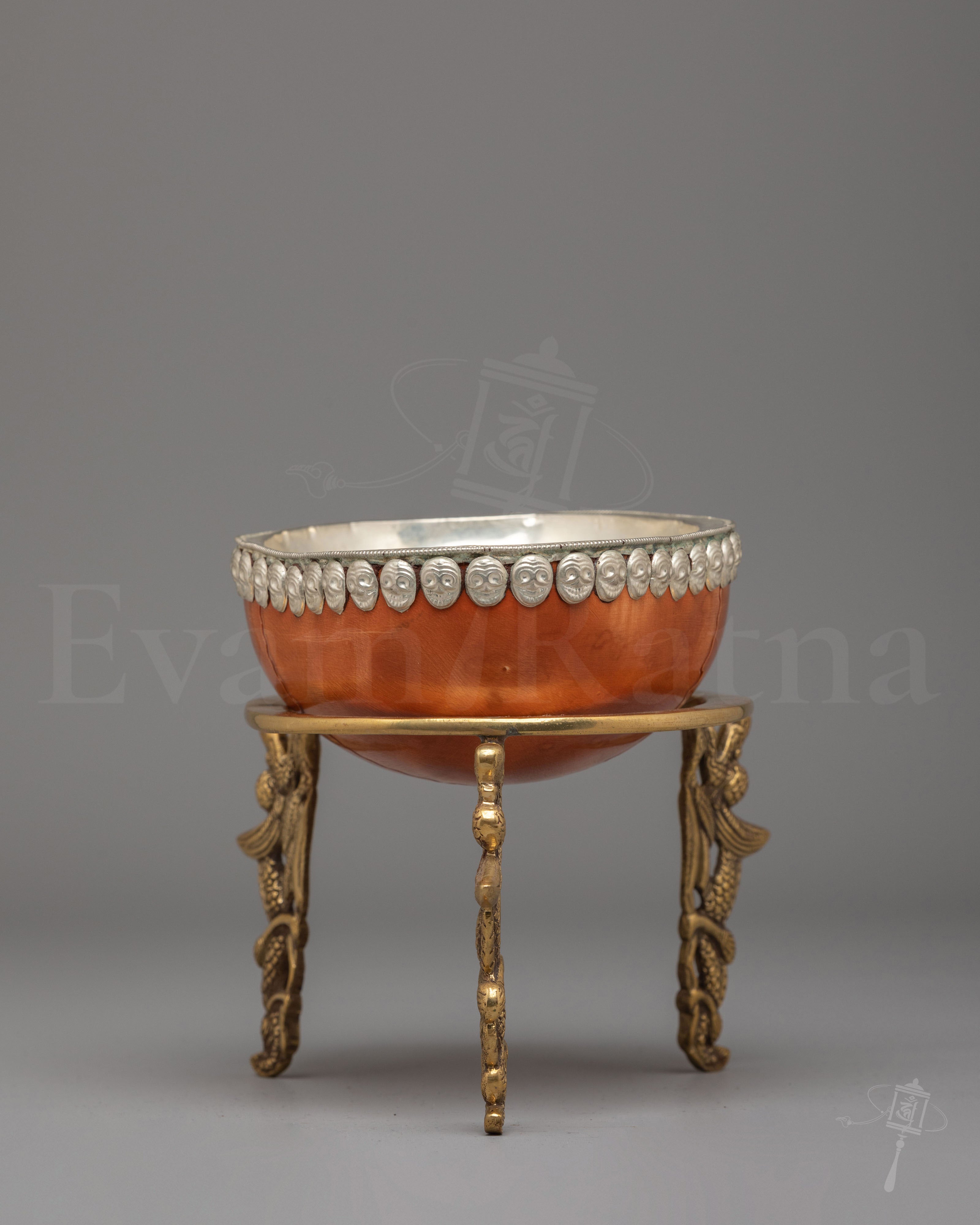 Handmade Kapala Ritual Cup with Stand
