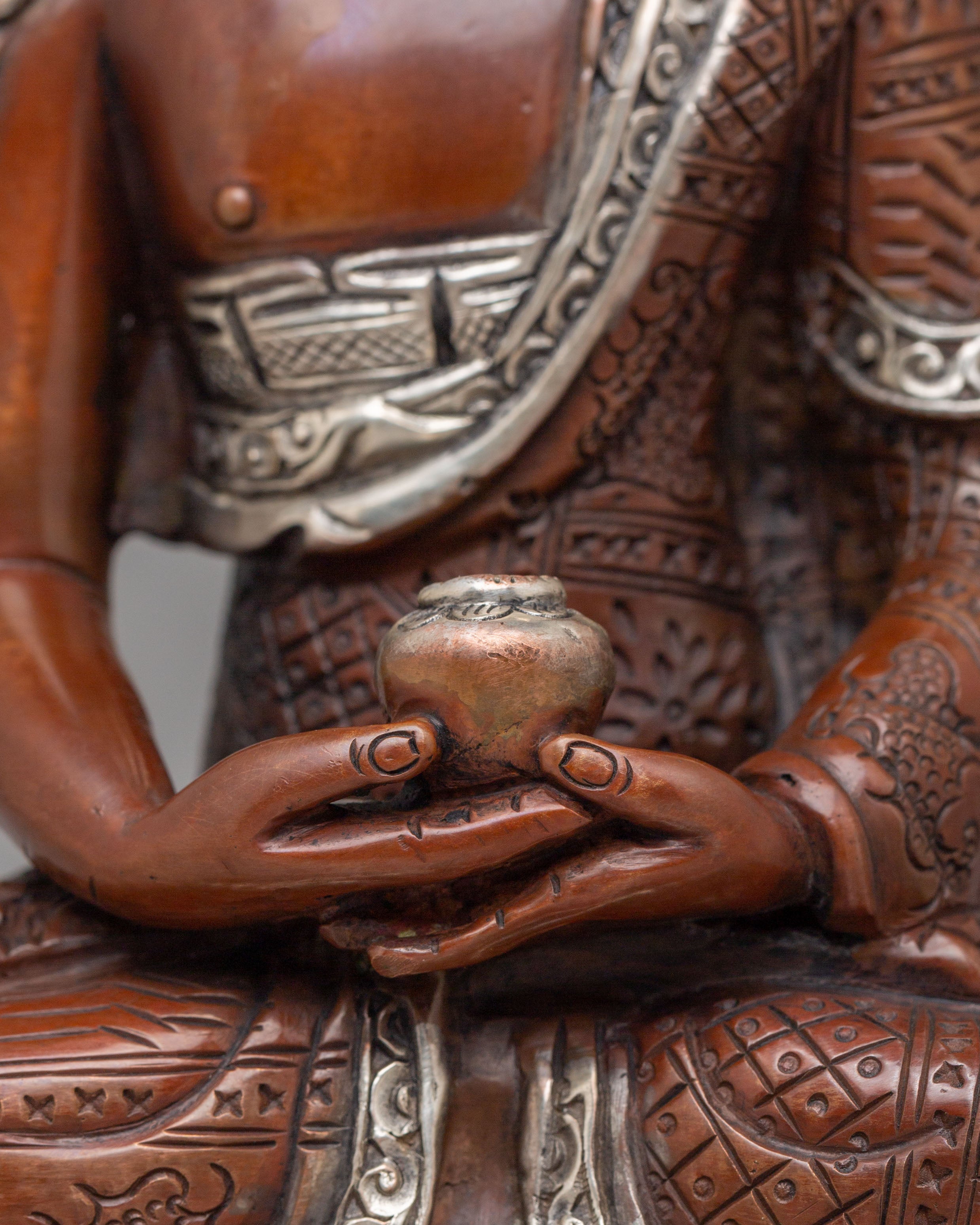 Pure Land Amitabha Buddha Deity Statue | Traditional Tibetan Artwork