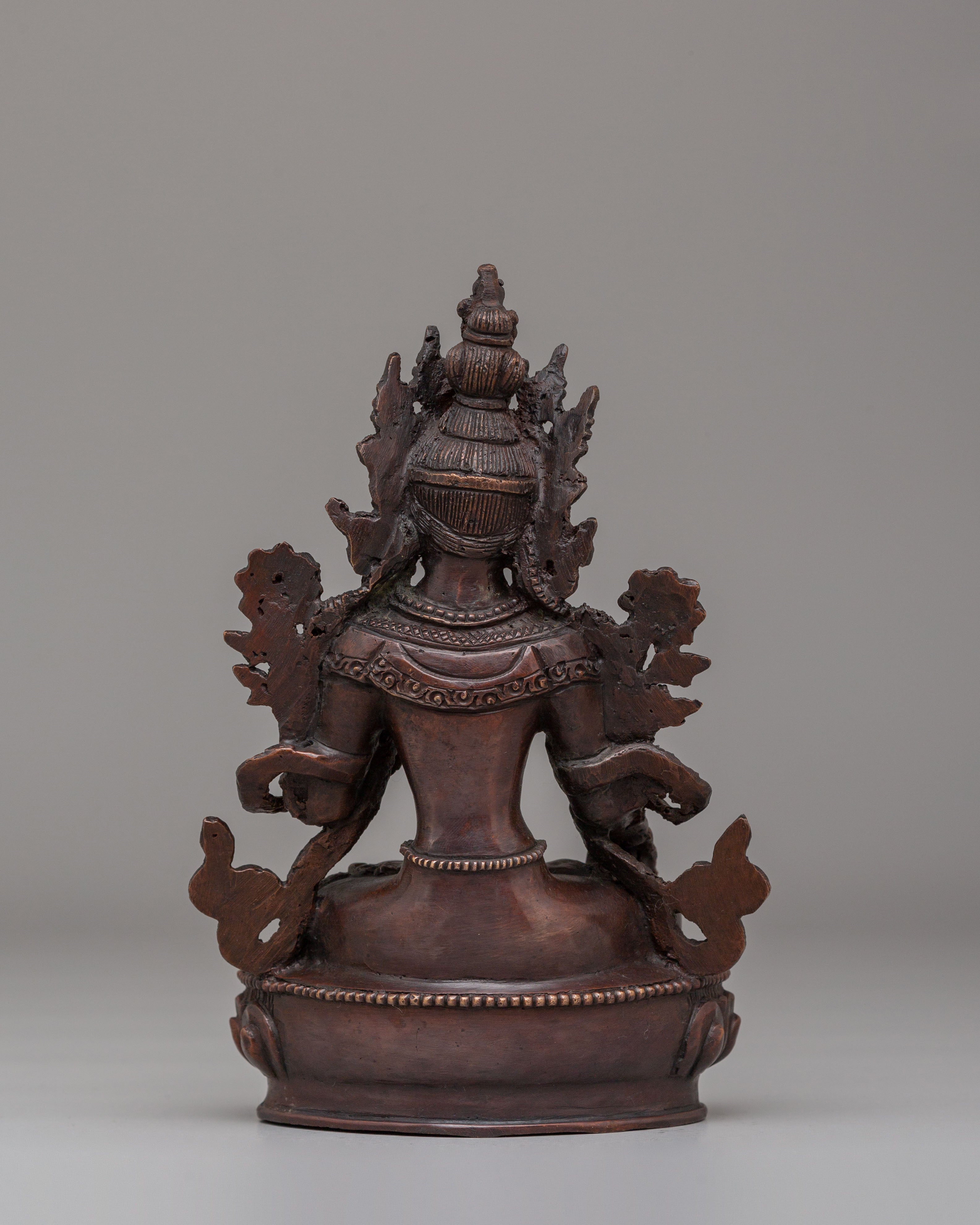 Sacred White Tara Deity Statue | Tibetan Long Life Deity