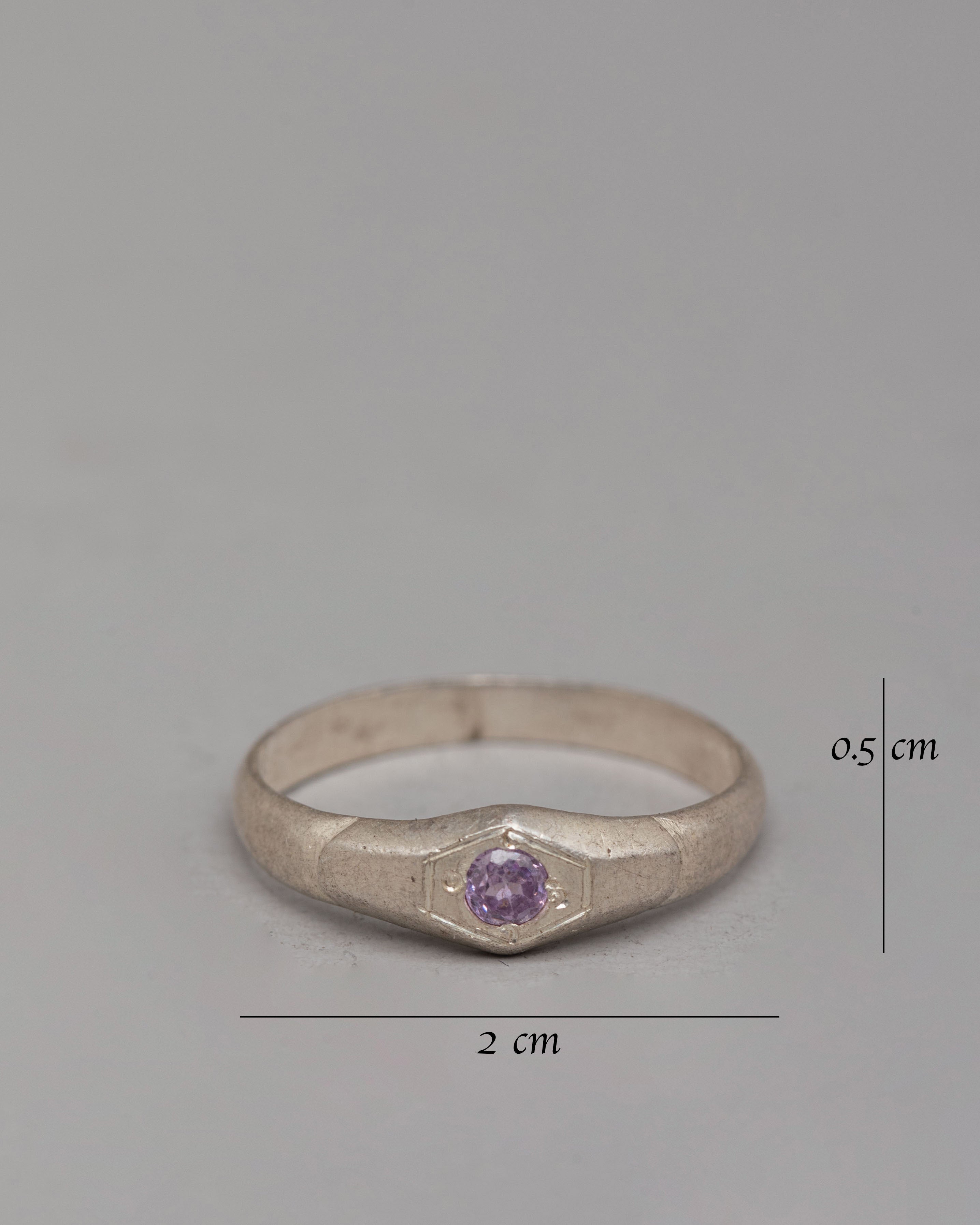 Handcrafted Silver Ring | Natural Stone Jewelry