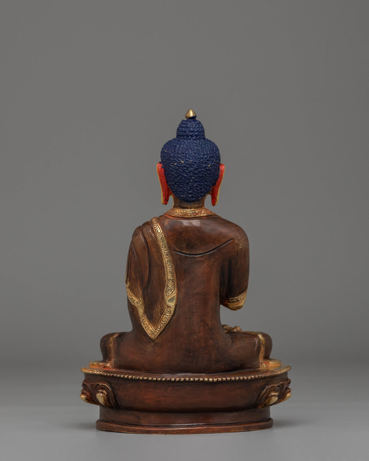 Handmade Amogasiddhi Buddha Statue | Traditional Tibetan Deity Sculpture