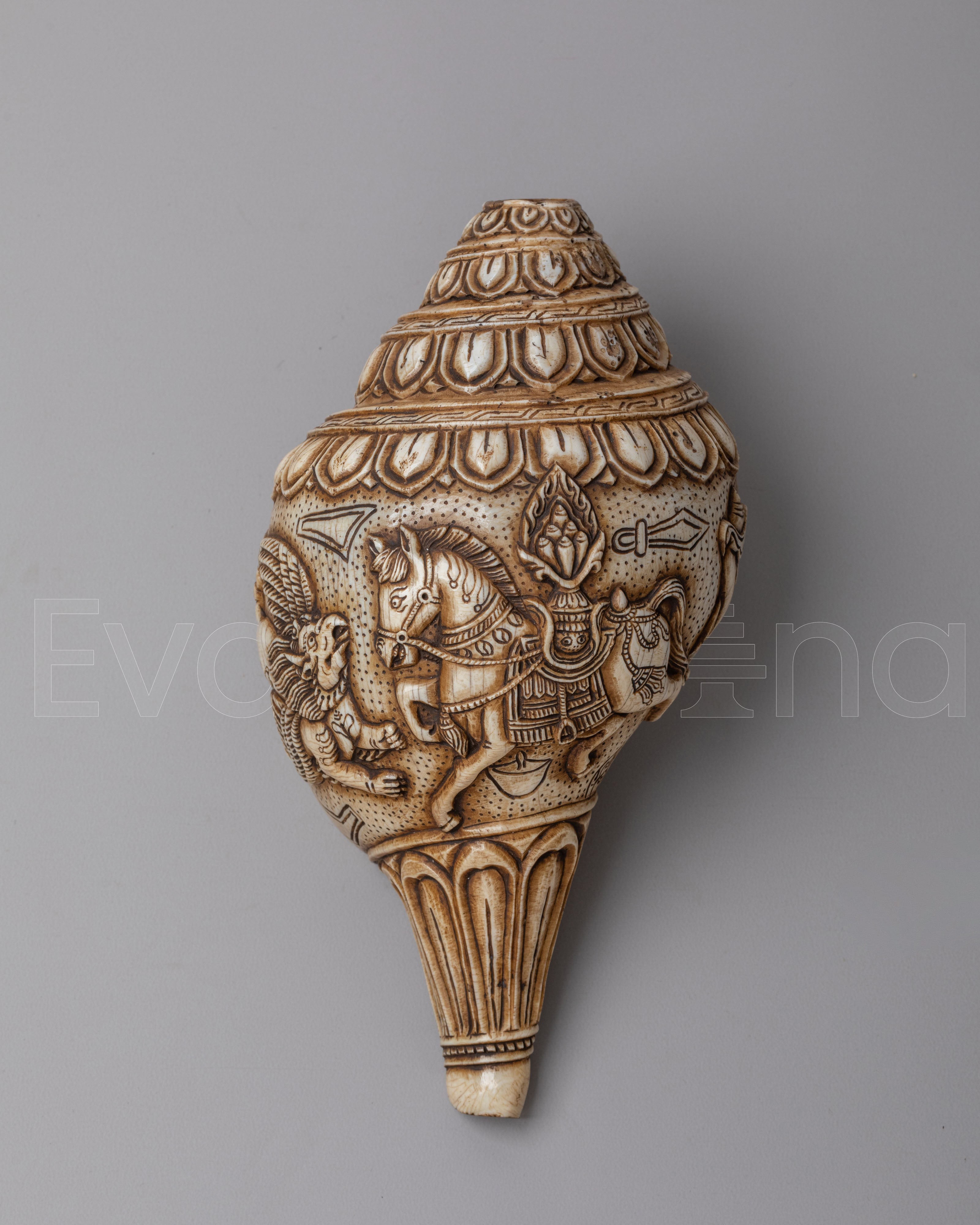Handcarved Ritual Conch 