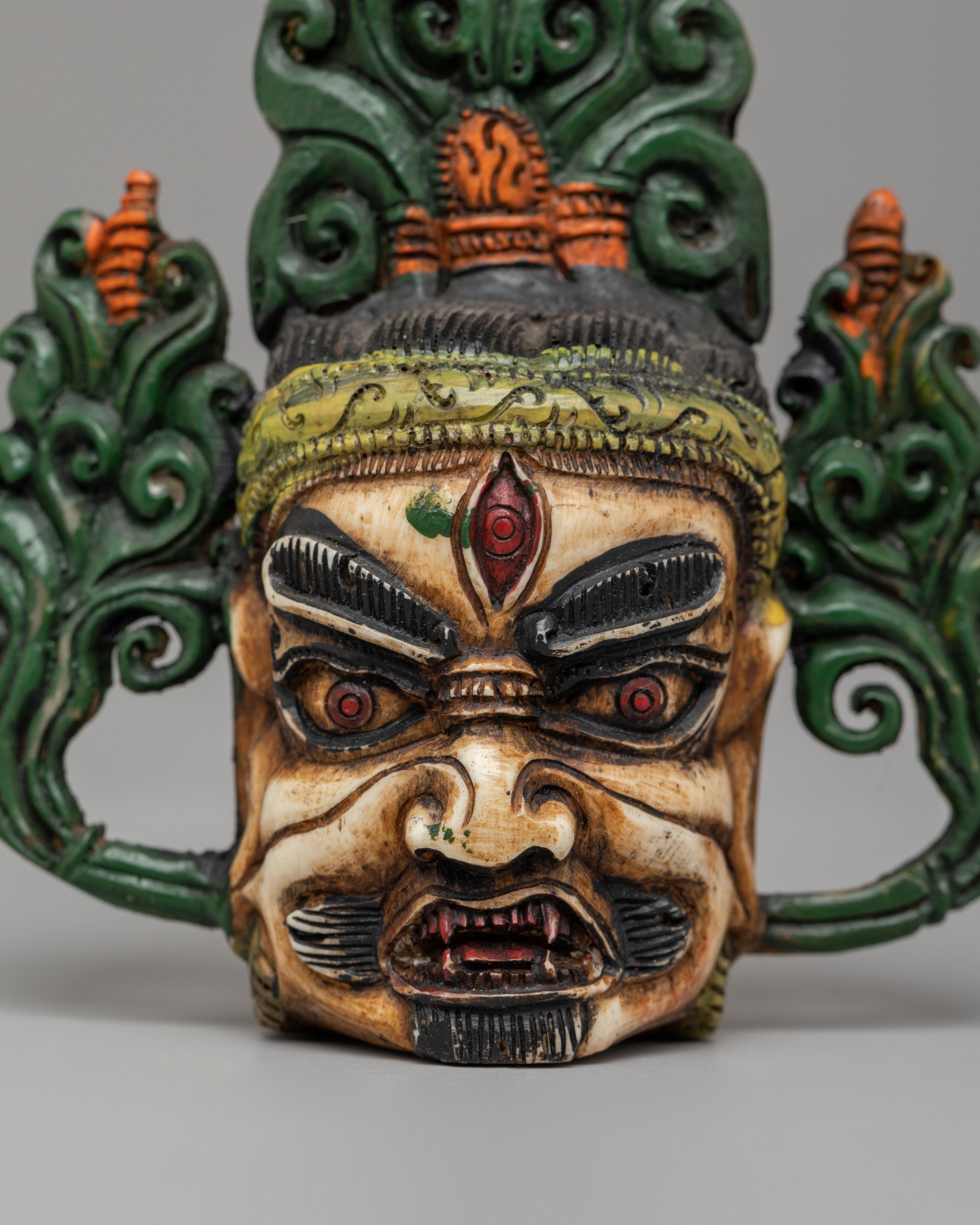 Handcrafted Mahakala Head | Tibetan Art