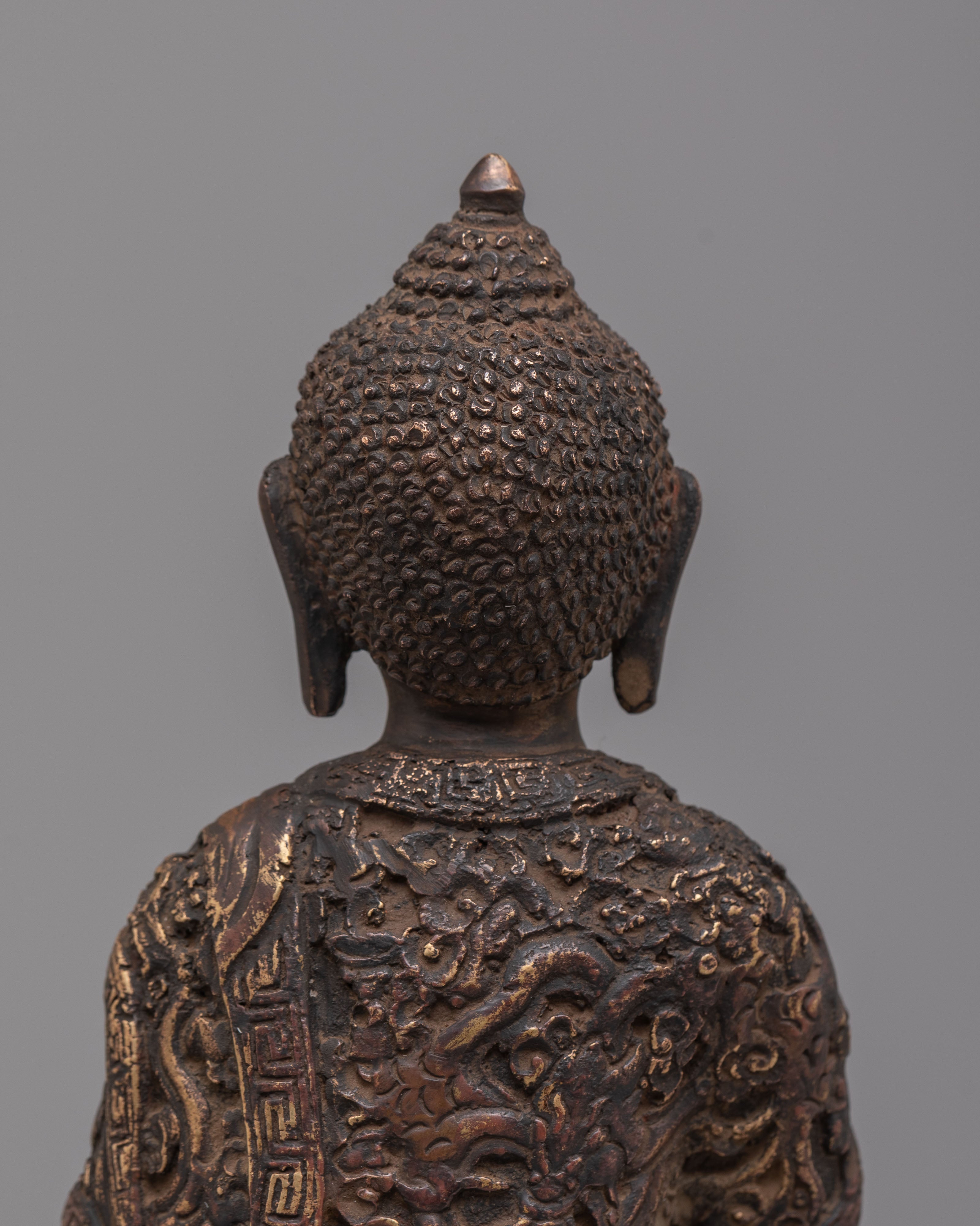 Amitabha Buddha Altar Statue | Handcrafted Brass Sculpture for Meditation & Blessings