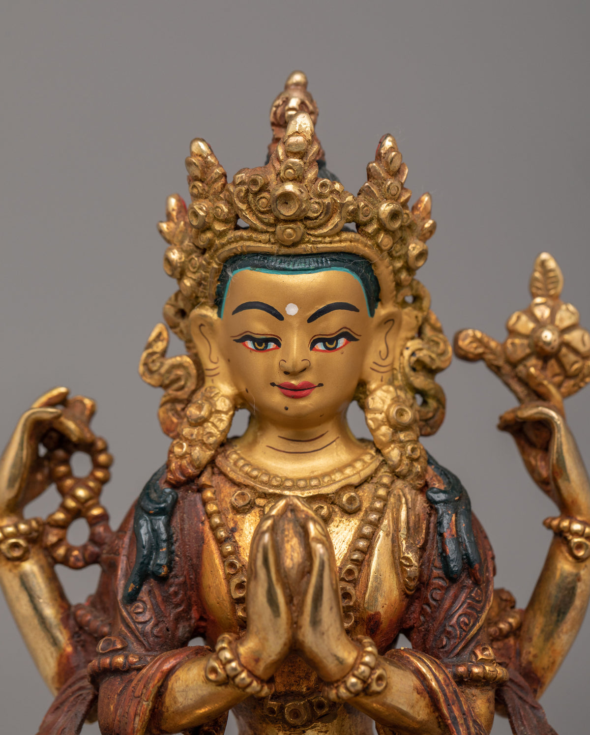Handcrafted Chenrezig Sculpture | Compassionate Bodhisattva Statue
