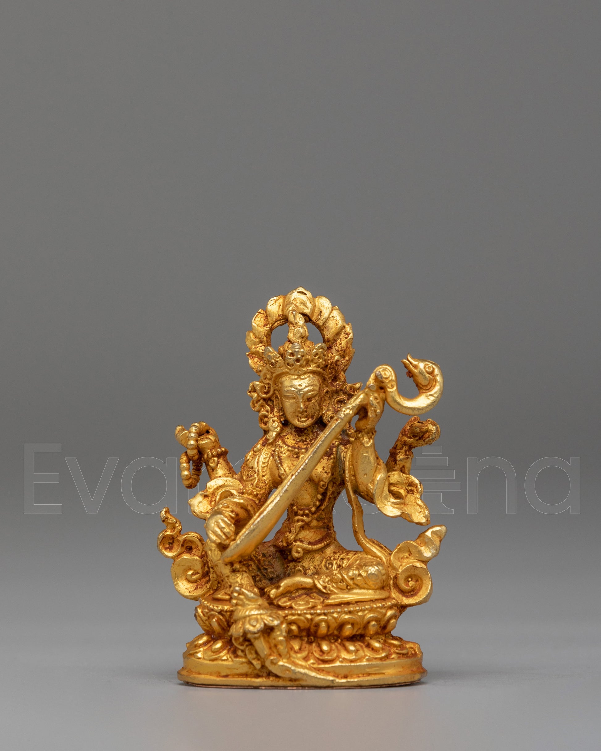 Saraswati And Buddha Statue Set