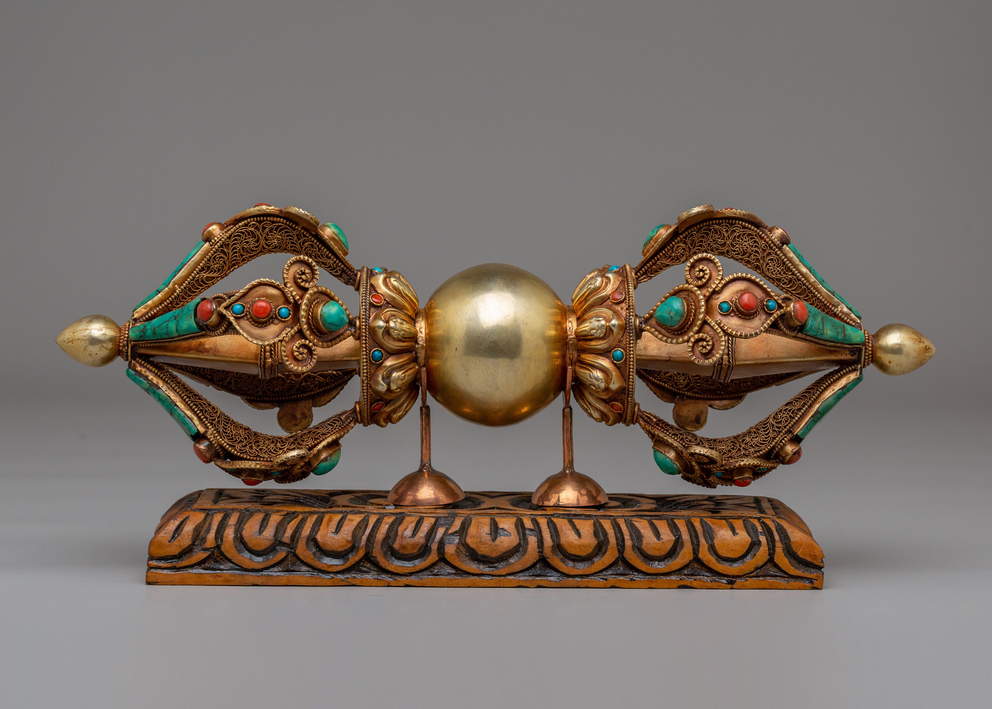 Buddhist Shrine Vajra With Stand | Symbol of Protection & Strength