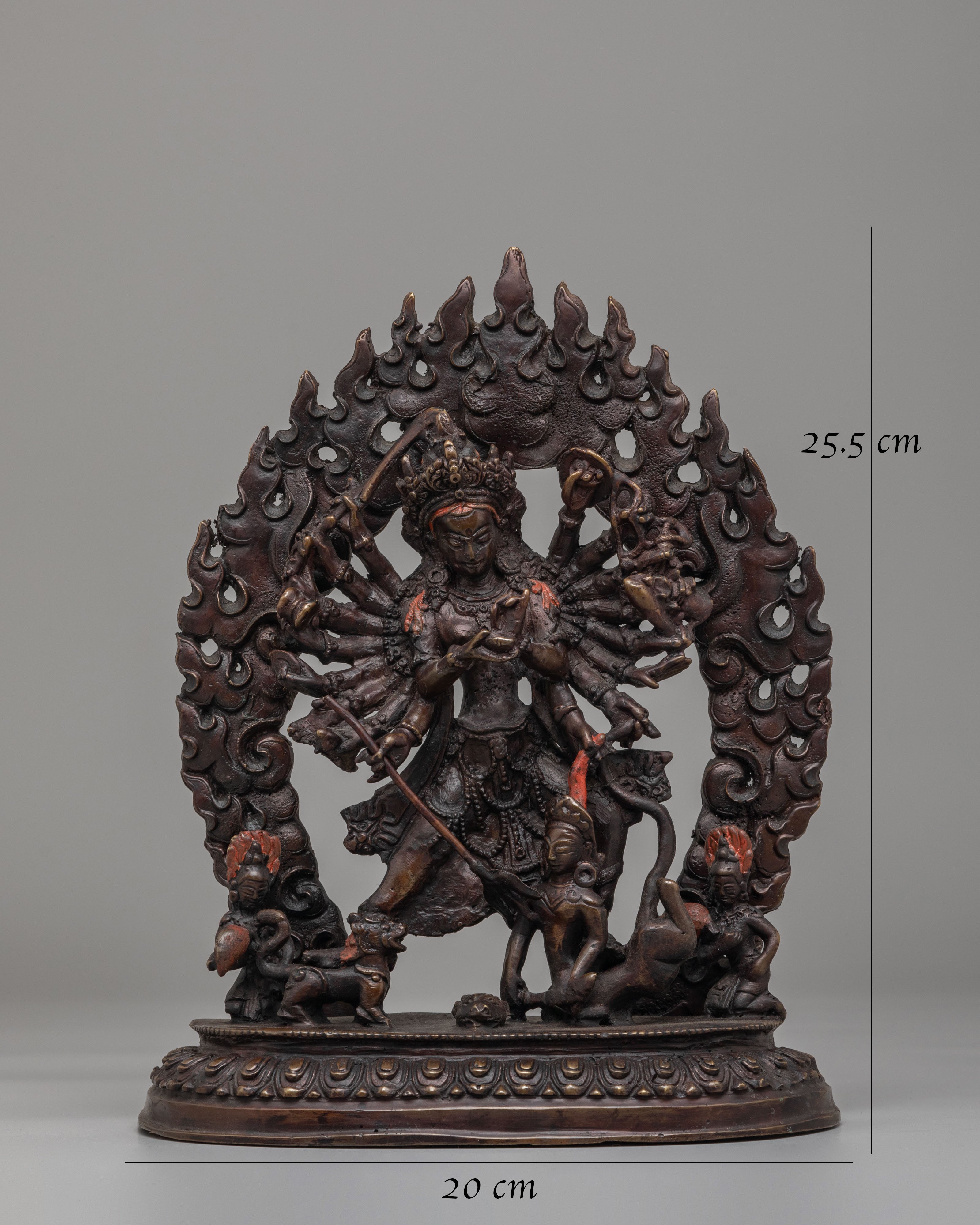 Sacred Lord Durga Statue | Divine Hindu Goddess Sculpture