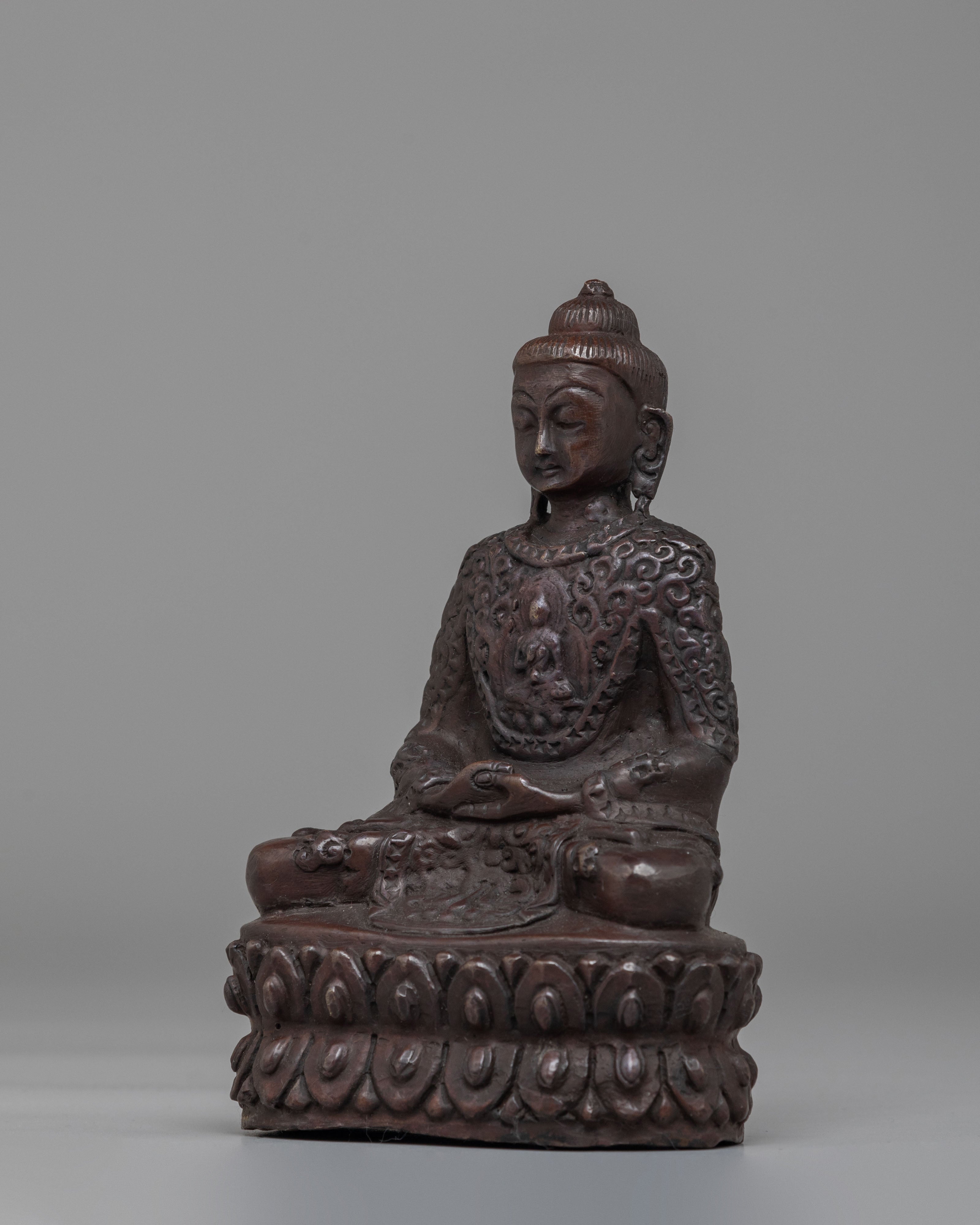 Sacred Altar Amitabha Buddha Sculpture | Traditional Artwork