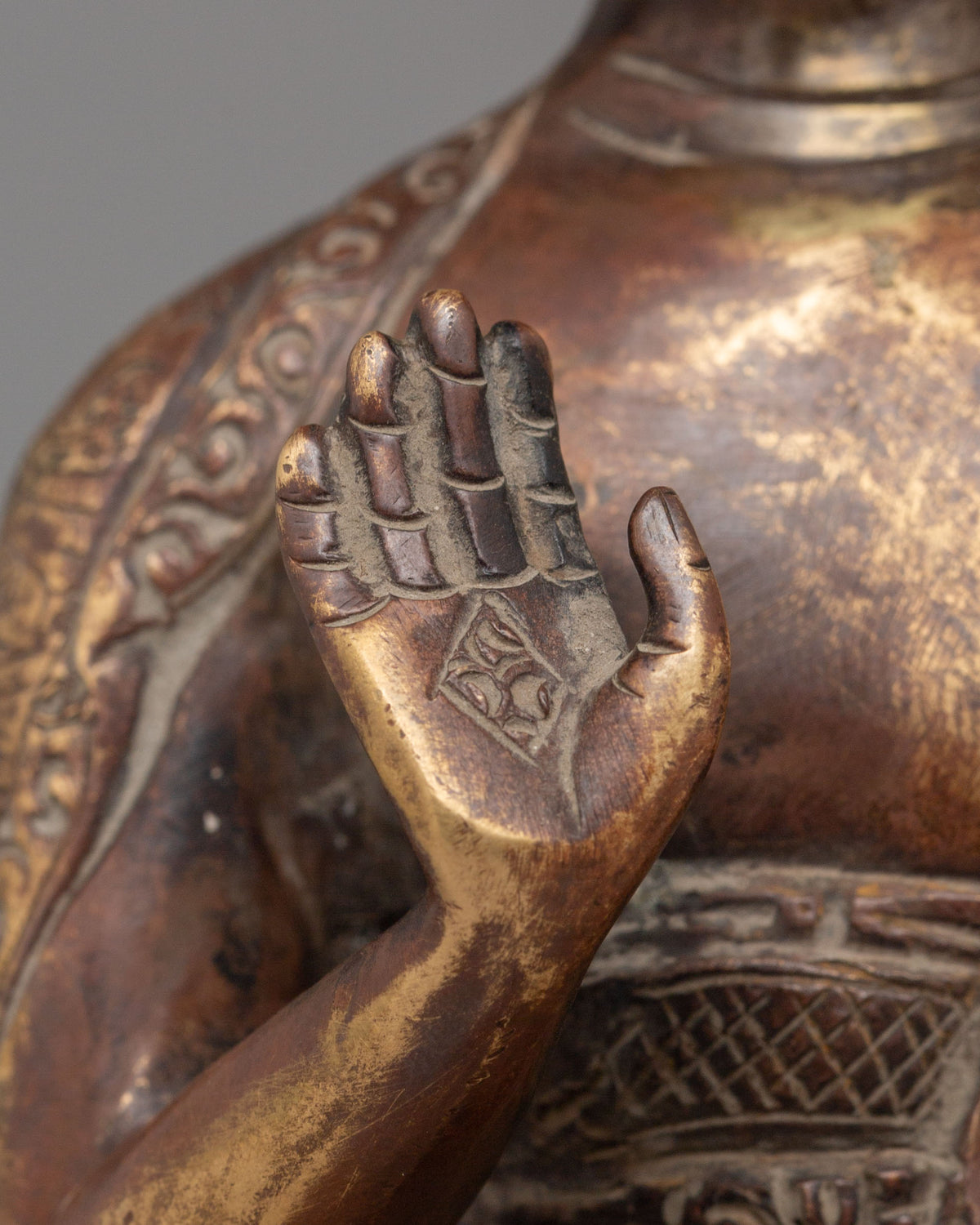 Spiritual Amogasiddhi Buddha Statue | Symbol of Fearlessness and Spiritual Strength