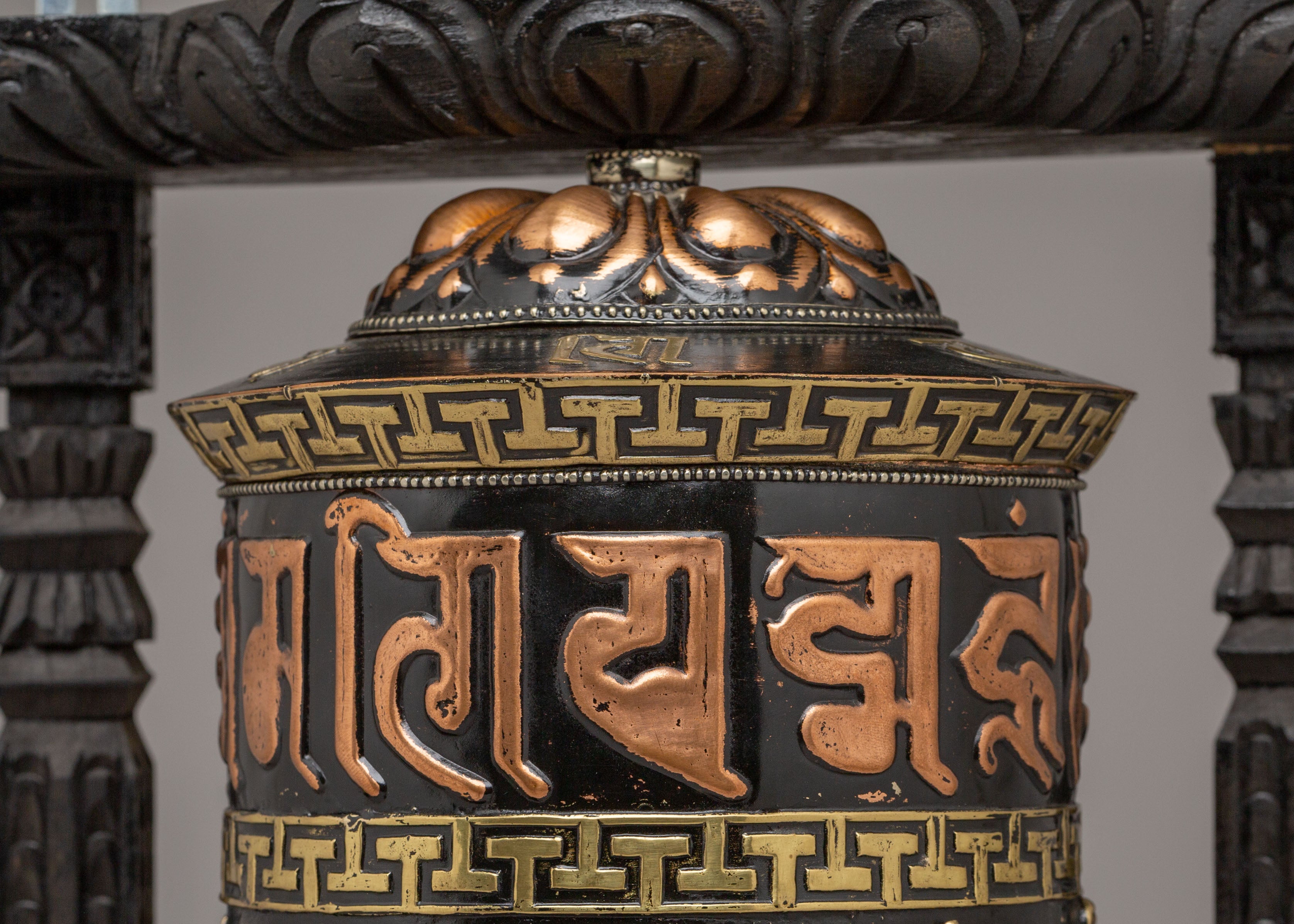 Sacred Ritual Prayer Wheel | Handcrafted Tibetan Mantra Spinner for Meditation