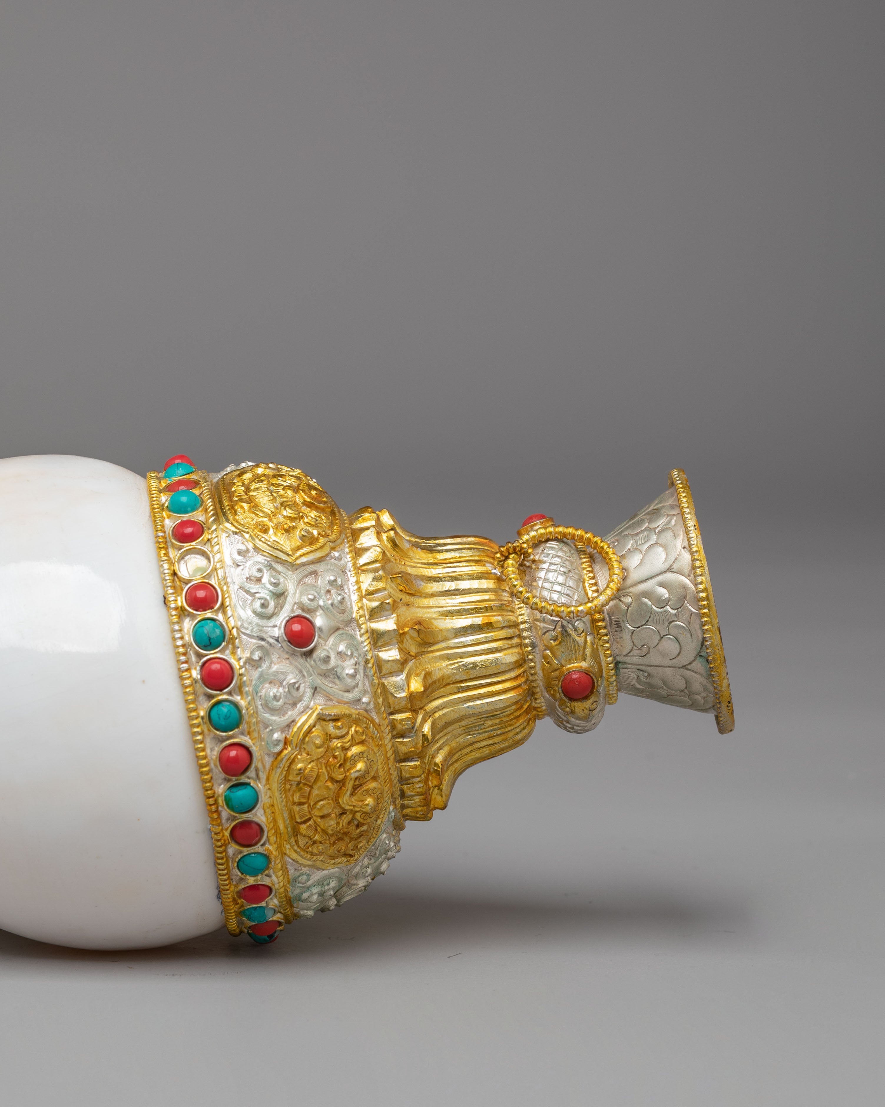 Handmade Conch for Ritual | Conch Shell for Puja