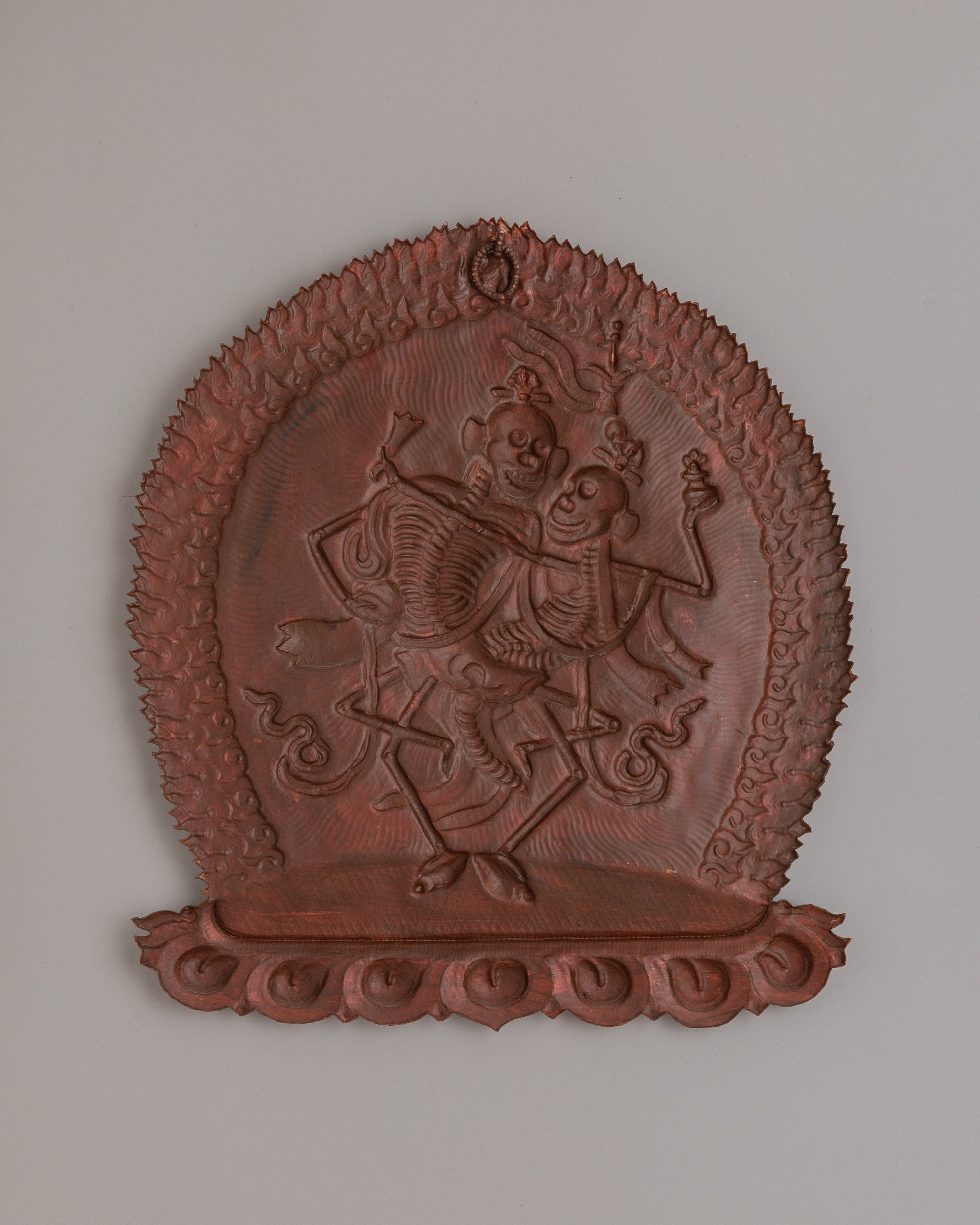 Handcrafted Chitipati Wall Hanging | Tibetan Protector Deity Artwork