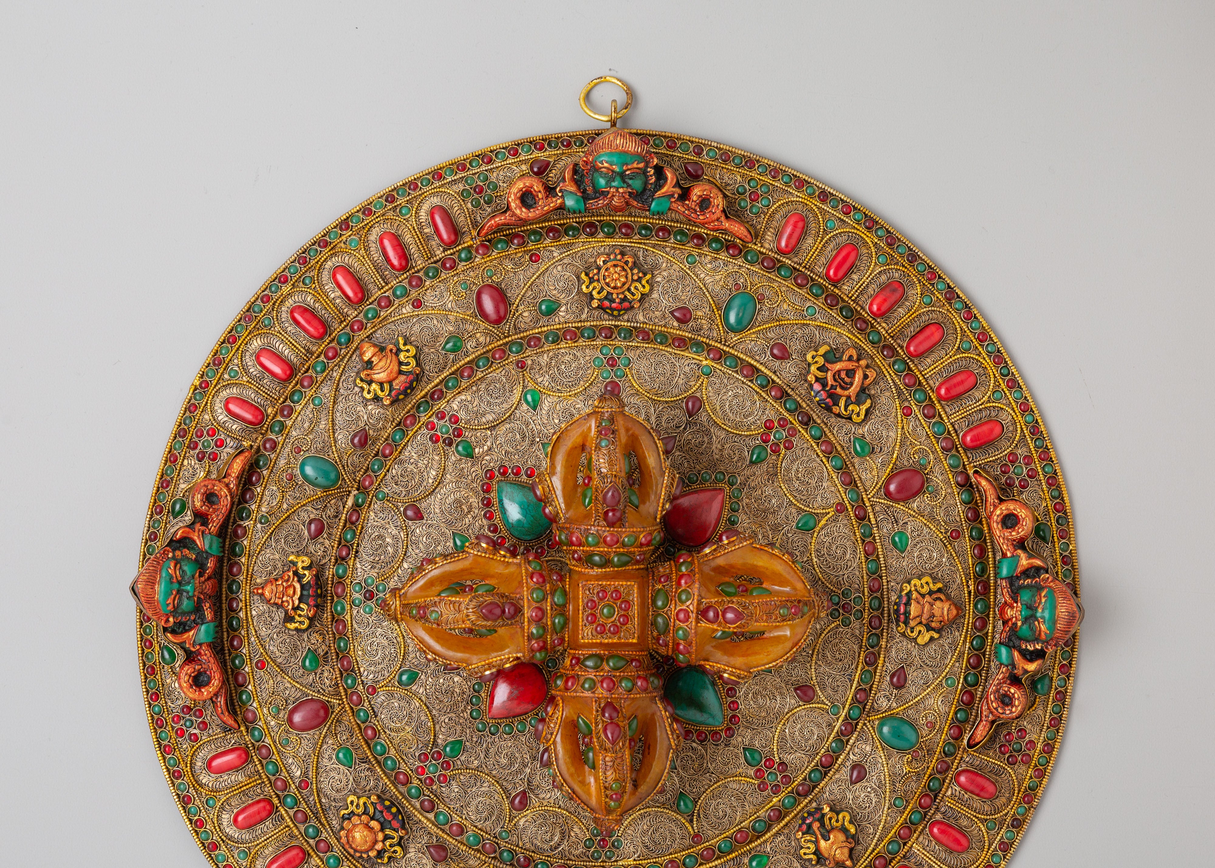 Buddhist Bishow Vajra Wall Hanging | Perfect for Altars and Meditation Spaces
