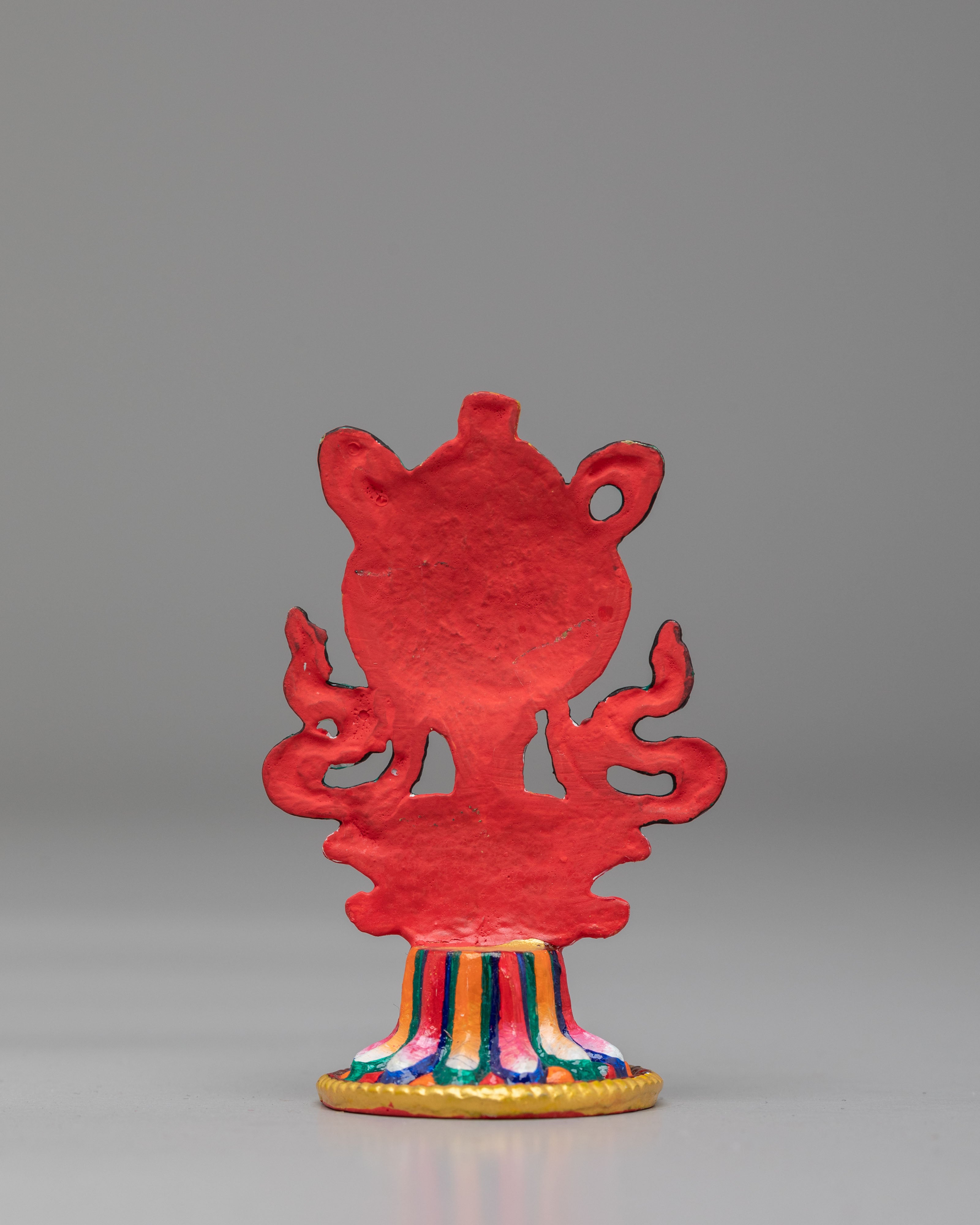 Ceremonial 8 Auspicious Symbols Sculpture | Gold & Acrylic Color