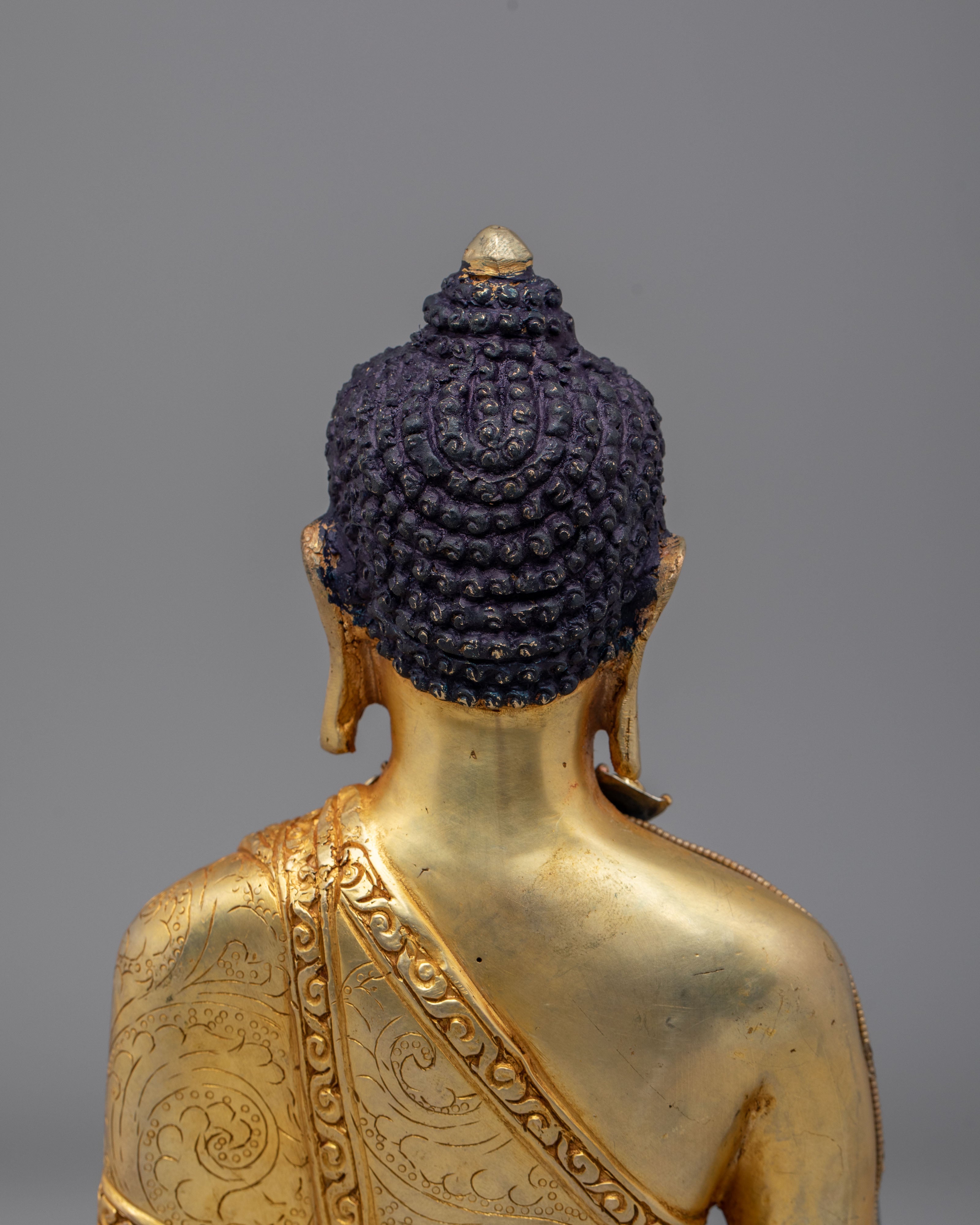 Sacred Tibetan Medicine Buddha Statue | Healing Buddha Artwork for Meditation