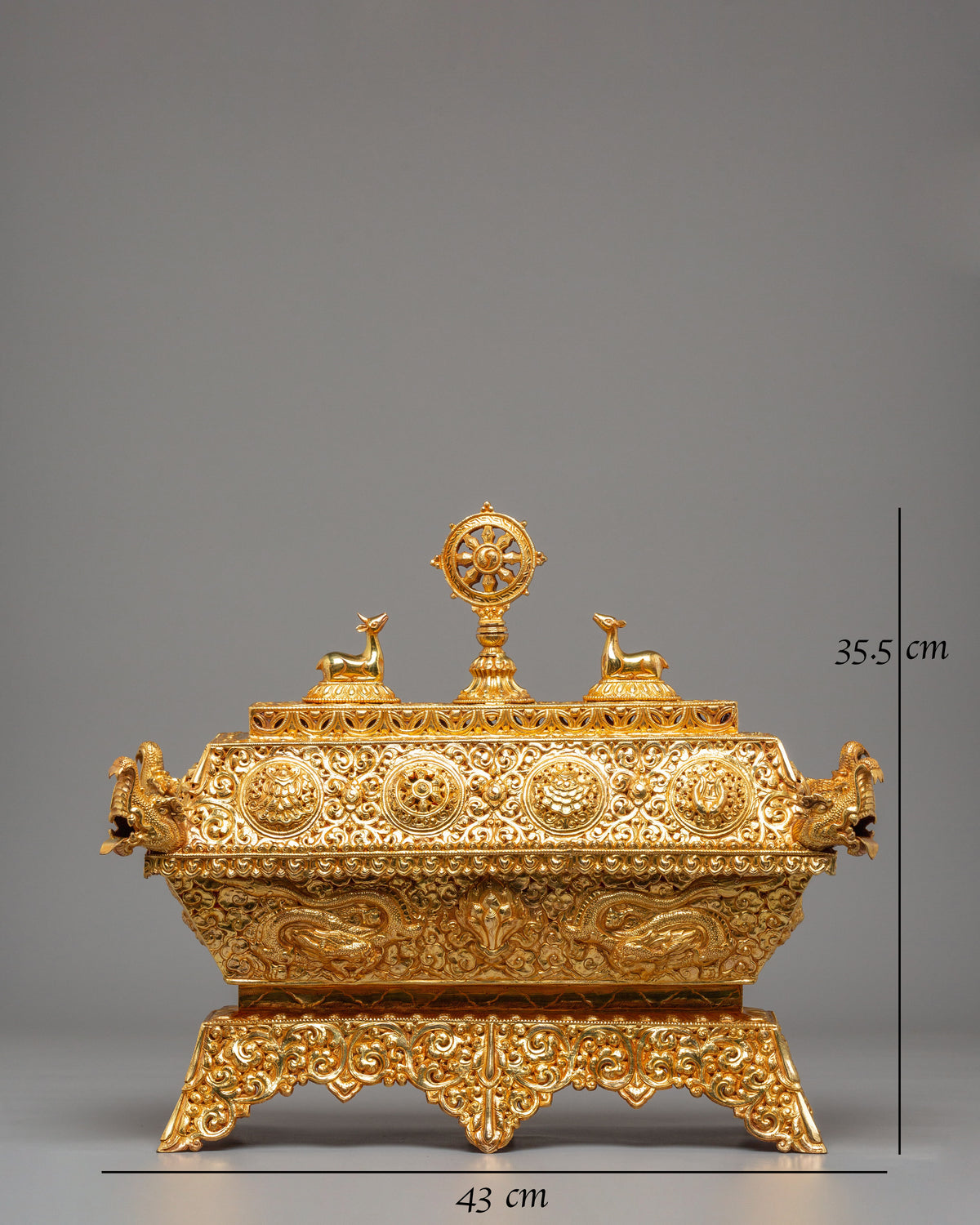 Buddhist Dharma Wheel Incense Burner | Meditation & Ritual Use
