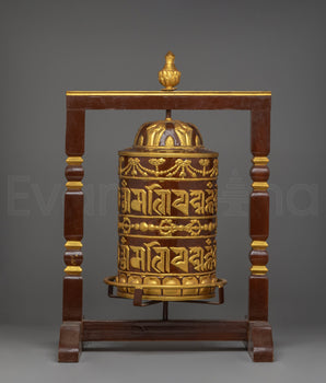 Prayer Wheel: Traditional Ritual Iteam