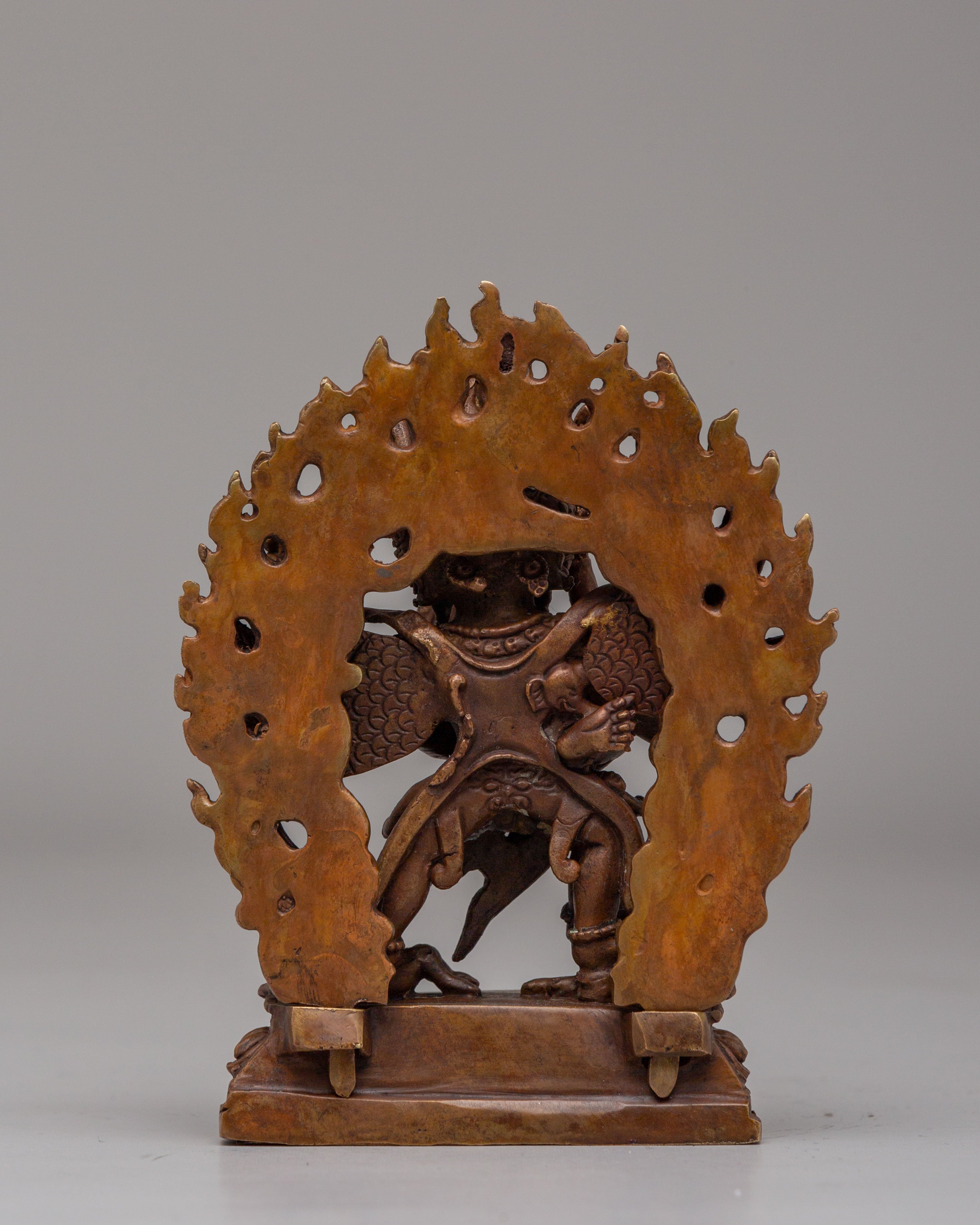 Sacred Vajrakilaya with Consort Statue | Tibetan Tantric Deity Figurine