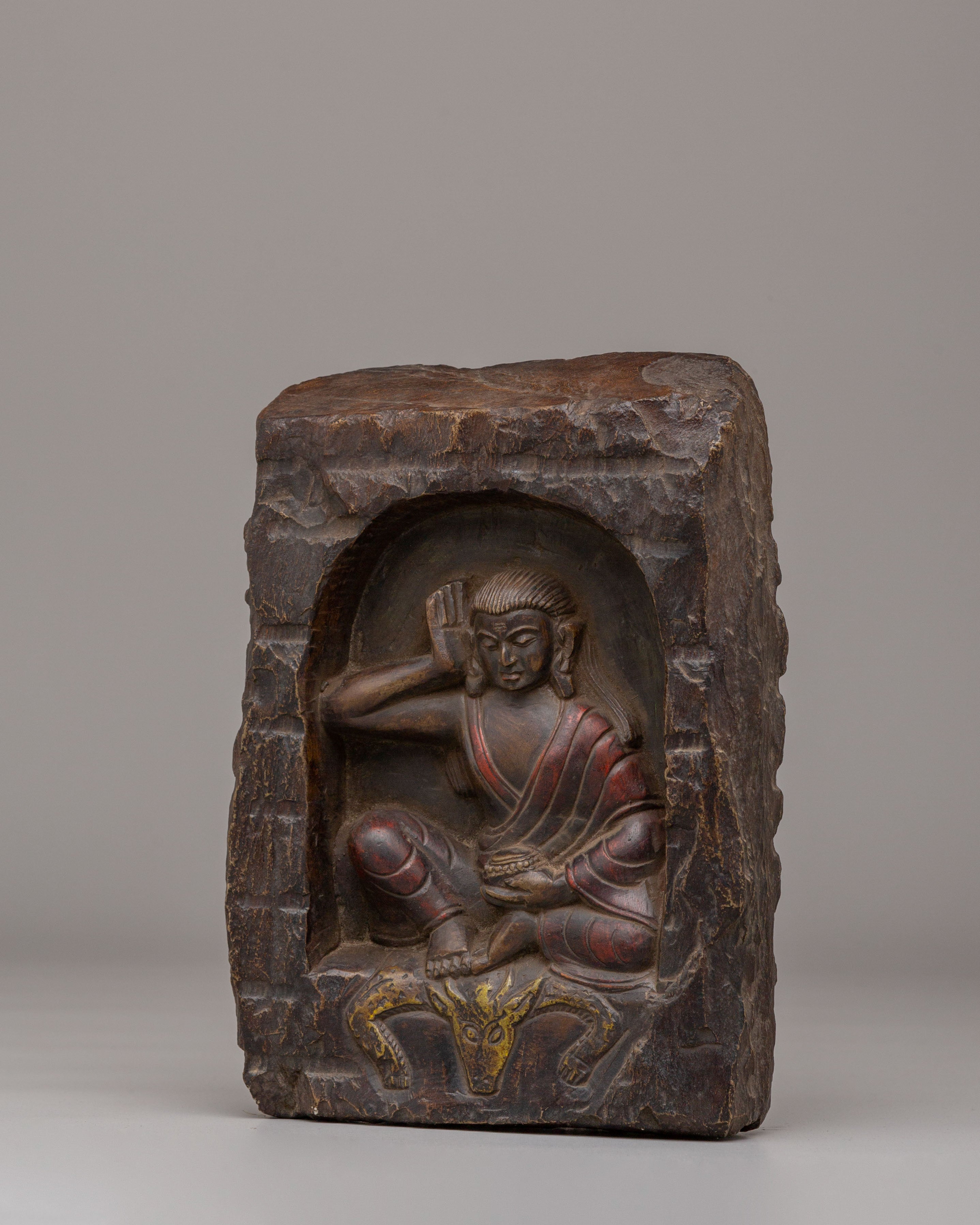 Traditional Milarepa Statue | Tibetan Master of Meditation