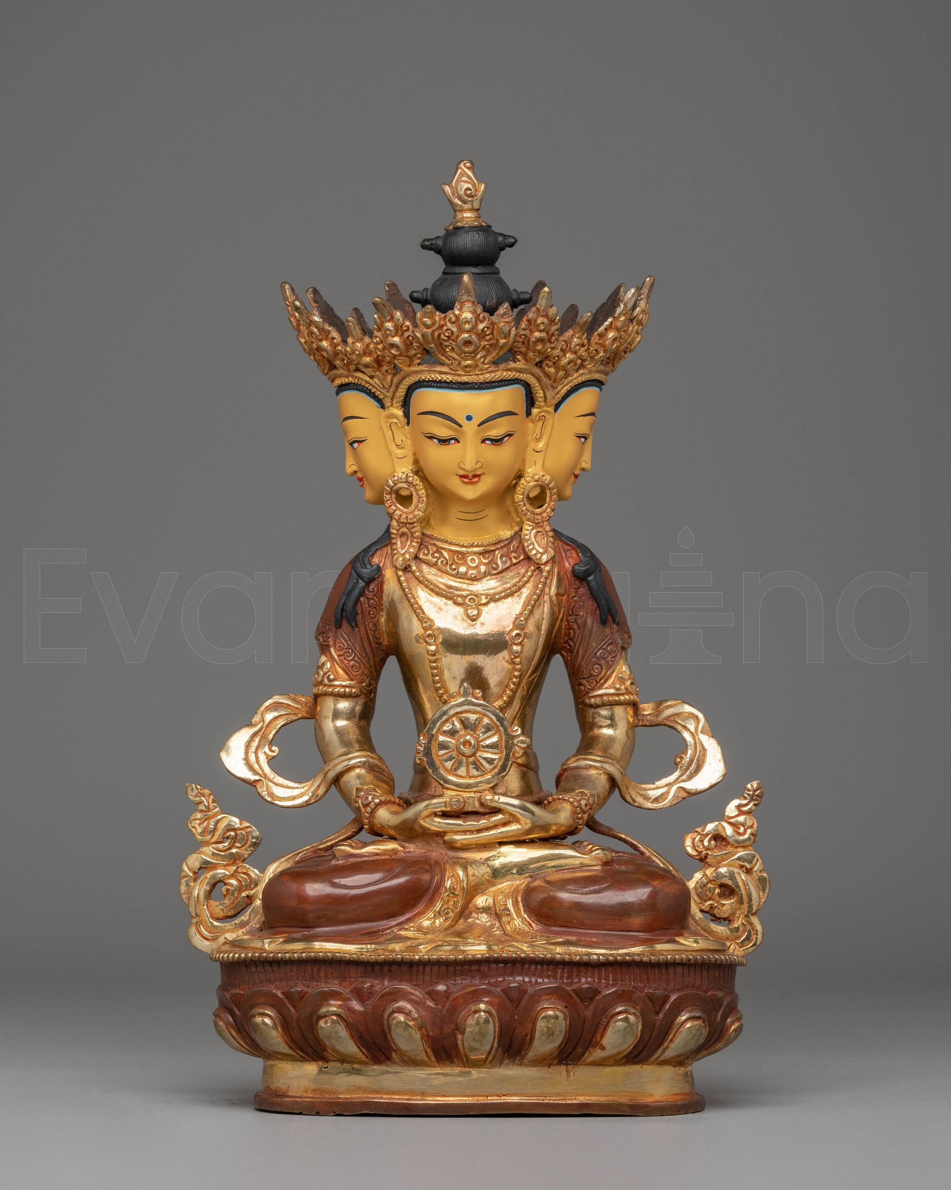 Handmade Copper Vairocana Statue
