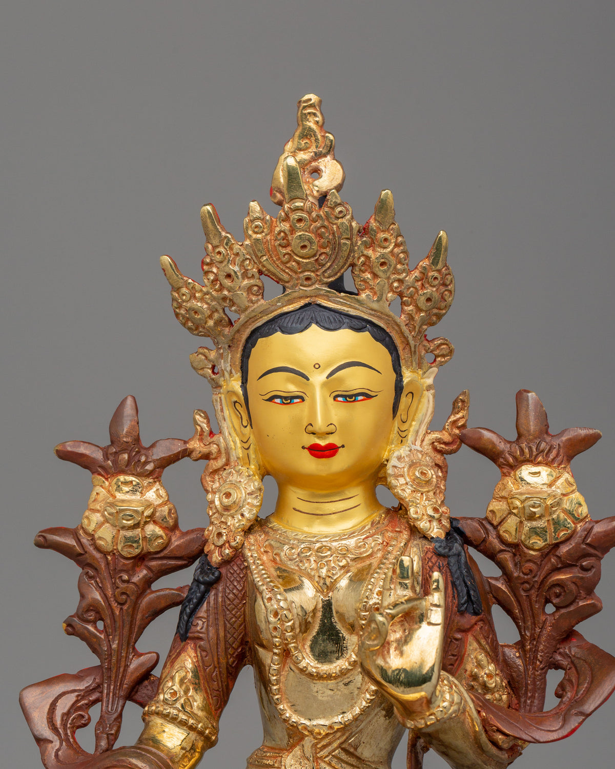 Tibetan Green Tara Goddess Statue | Spiritual Home Decor