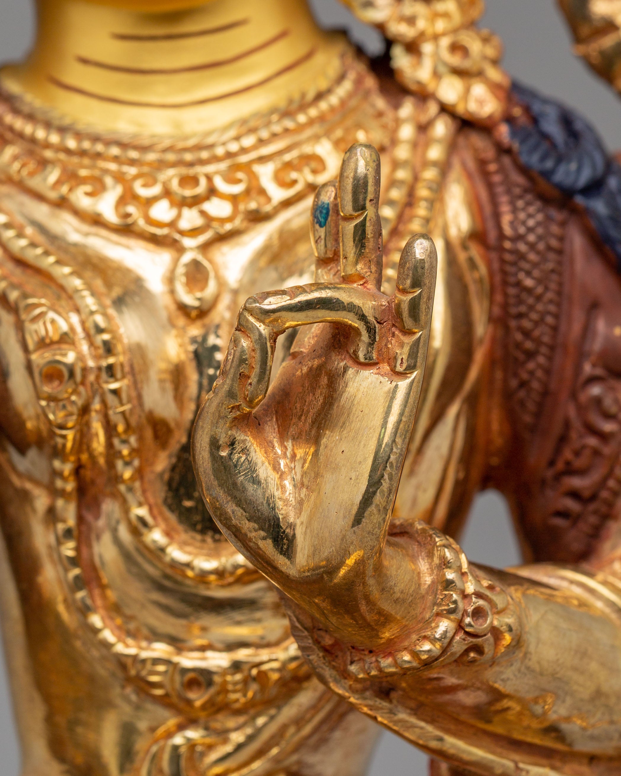 Spiritual Green Tara Protection Figure | Tibetan Statue for Meditation