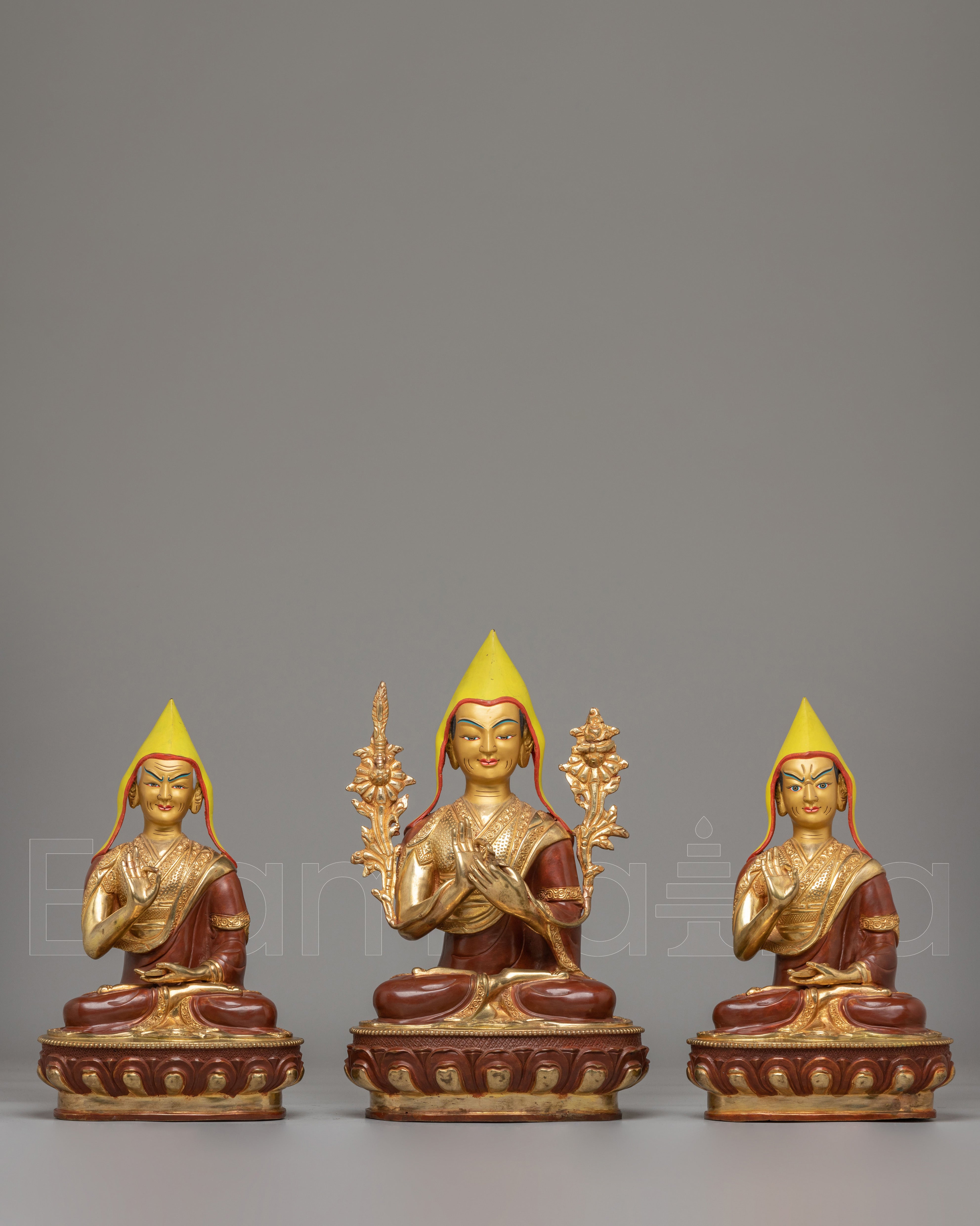 Sacred Tsongkhapa Set Statue