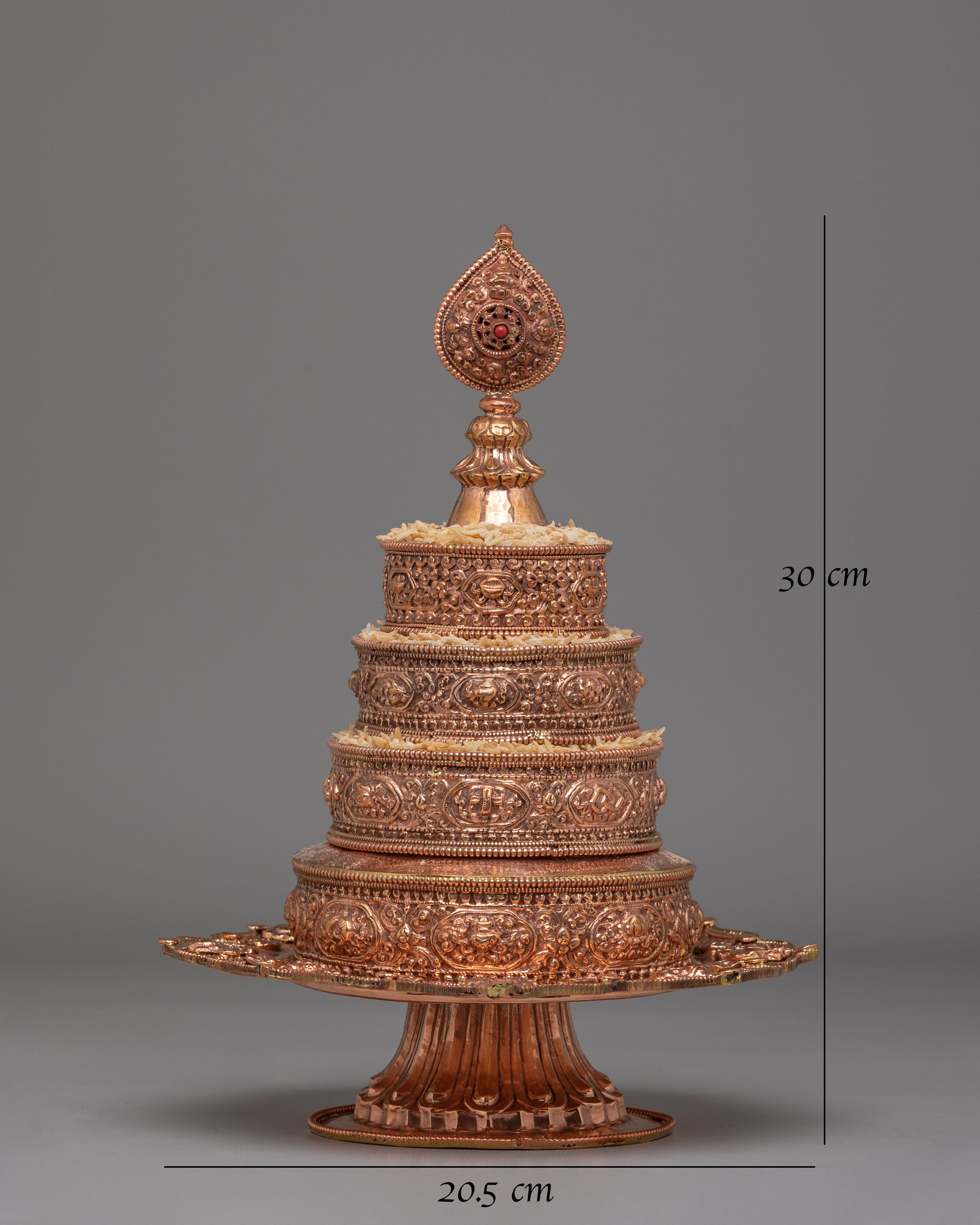 Sacred Altar Ritual Mandala Offering | Handcrafted Copper Meditation Offering