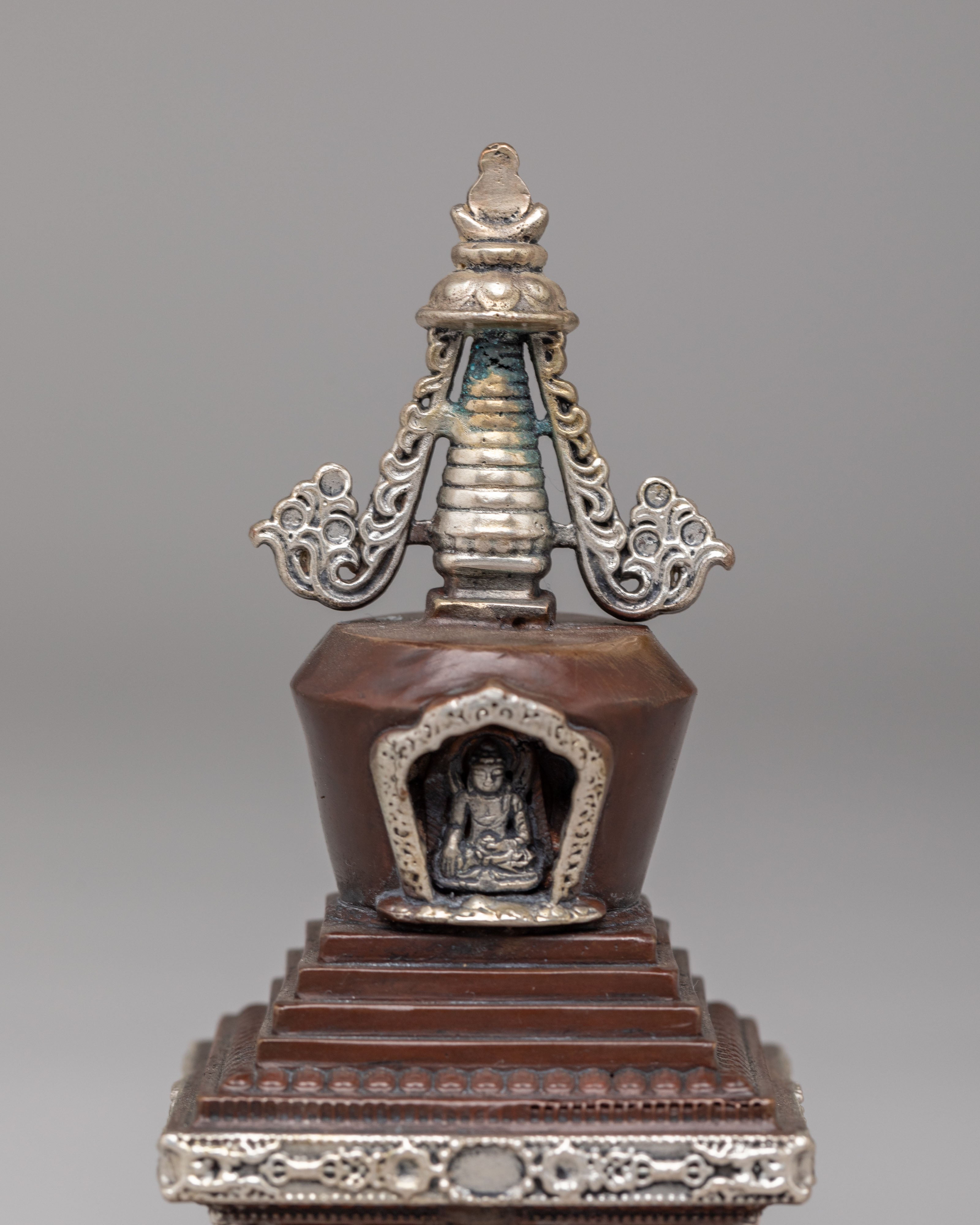 Sacred Ritual Enlightenment Stupa | Handcrafted Tibetan Stupa