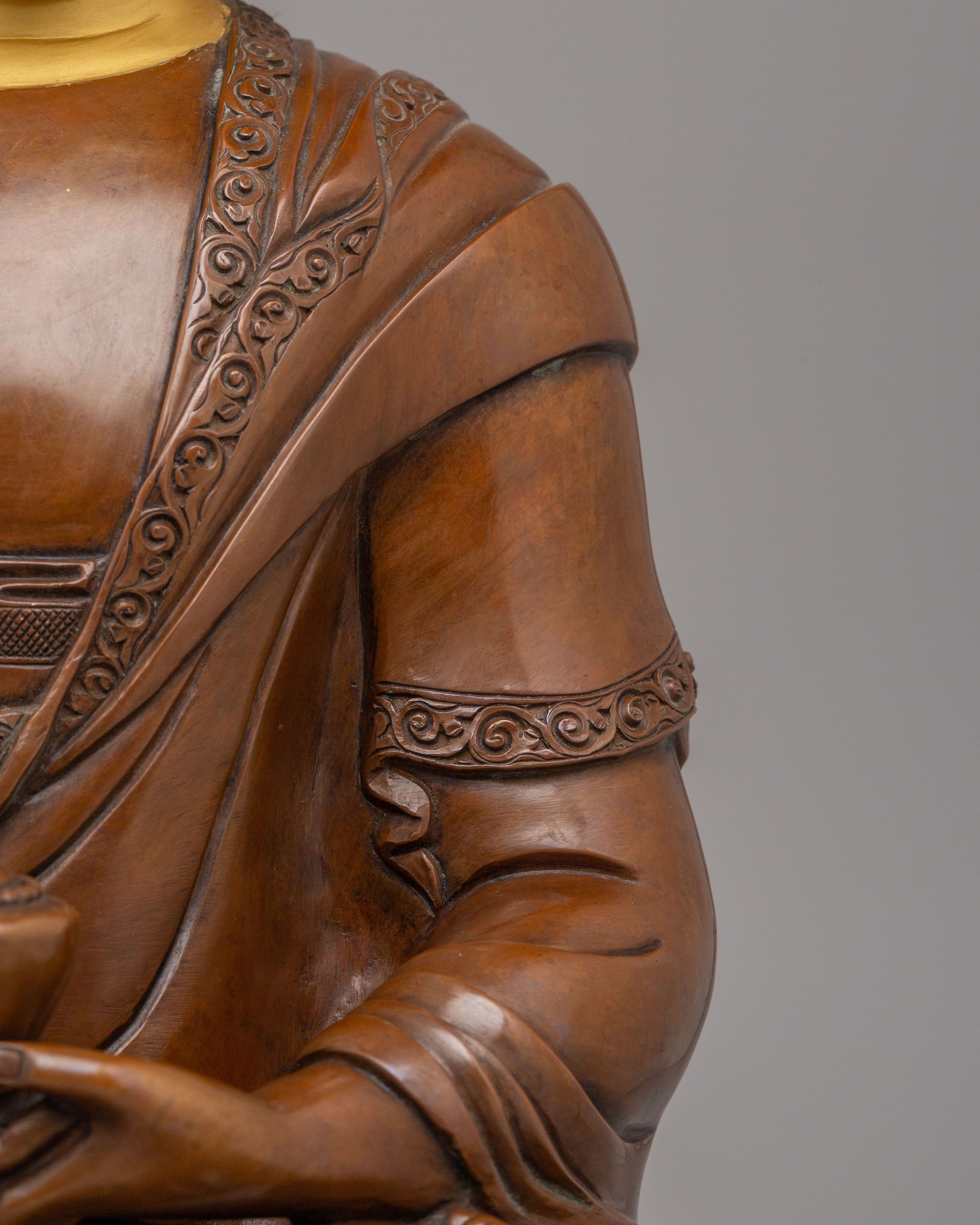 Tibetan Amitabha Sculpture for Wisdom | Handmade Buddha Statue for Meditation