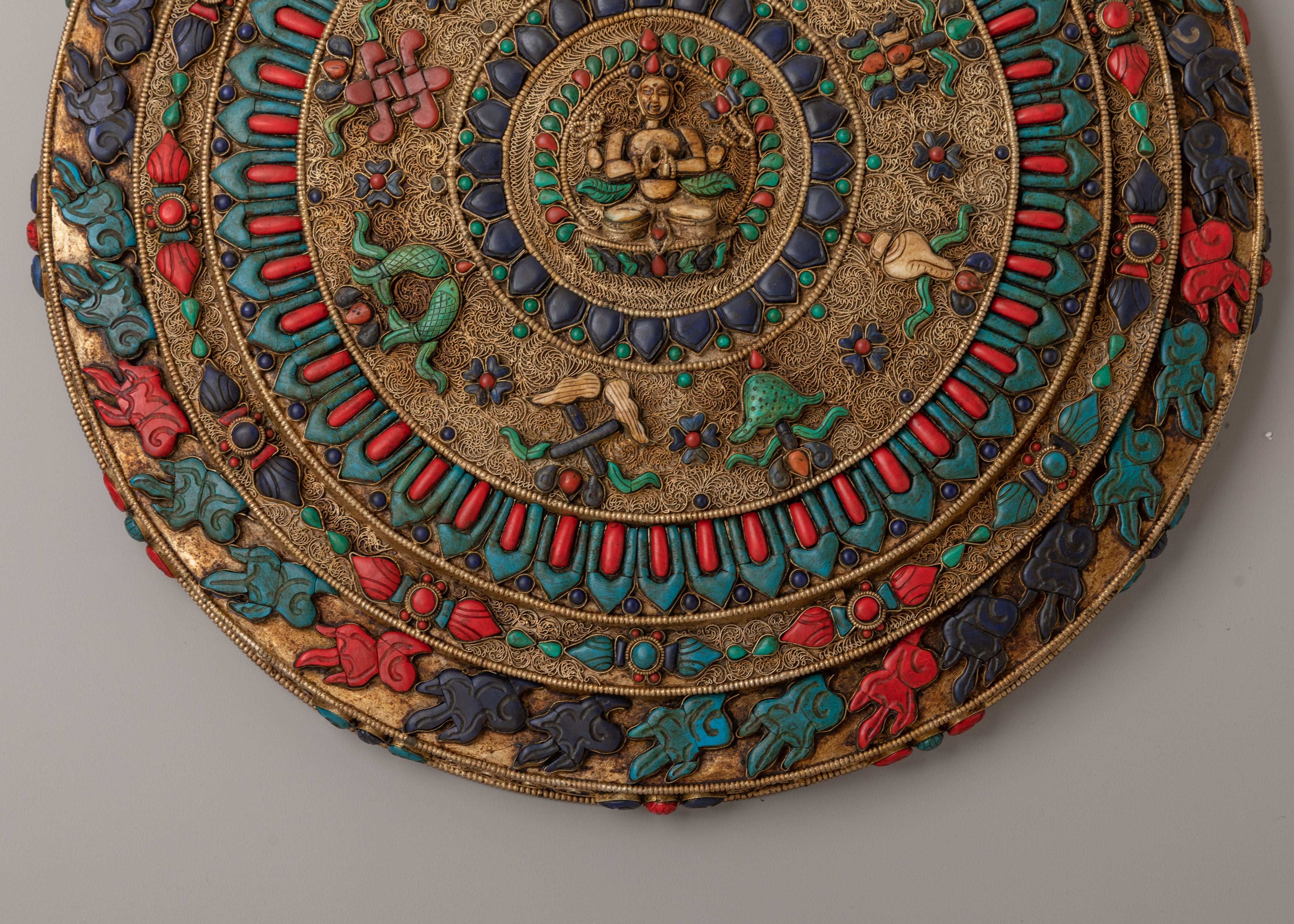 Handcrafted Chenrezig Wall Hanging | Spiritual Decor